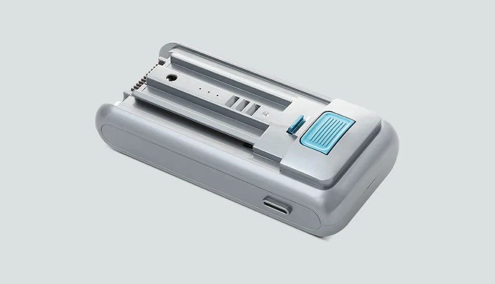 Abbildung des wechselbaren Akkus des Akkustaubsaugers