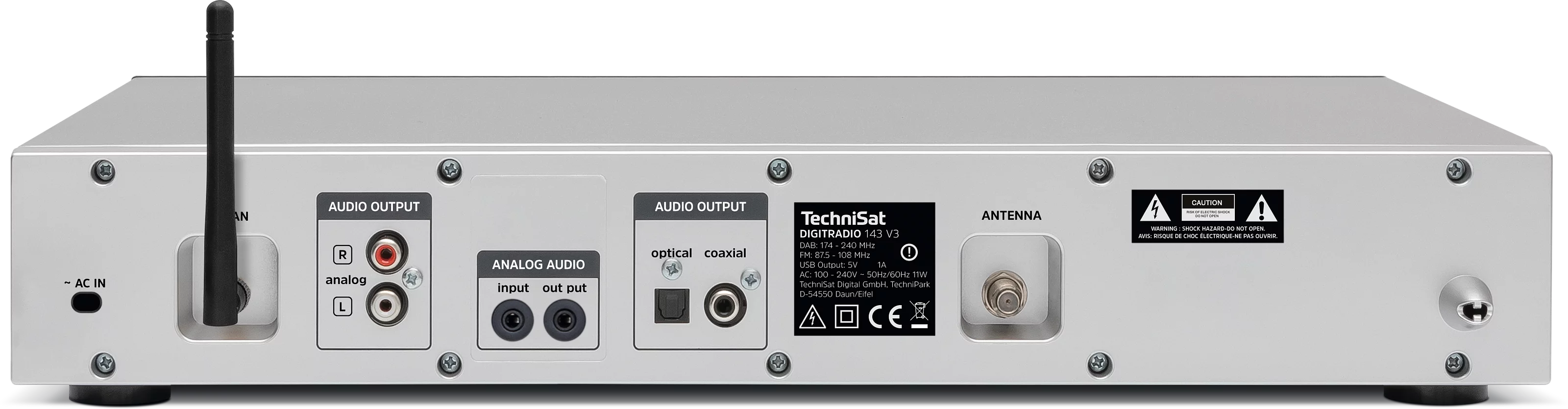 DIGITRADIO 143 (V3) Frontal, Rück