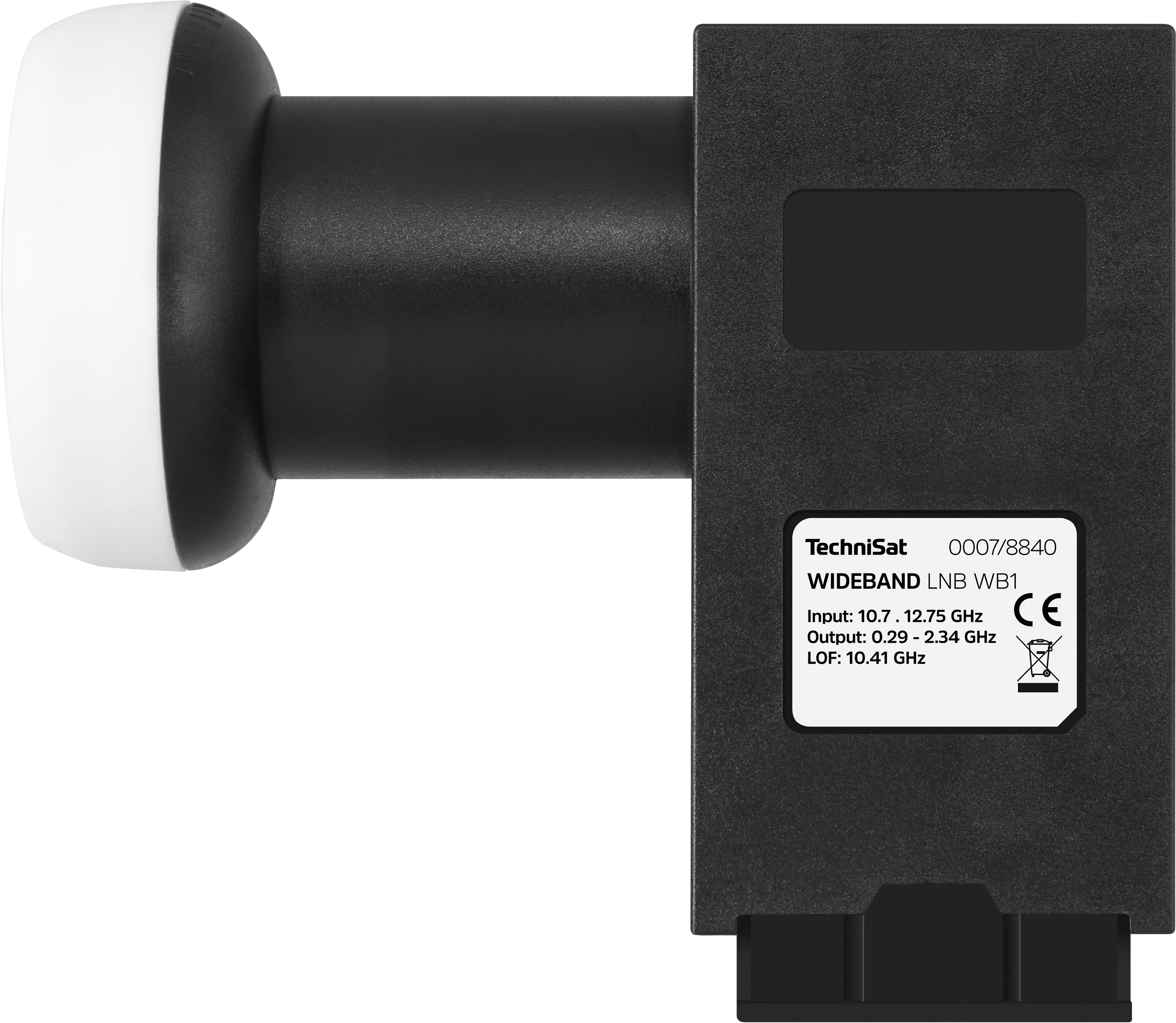 Wideband LNB WB1, 40 mm Frontal, Front