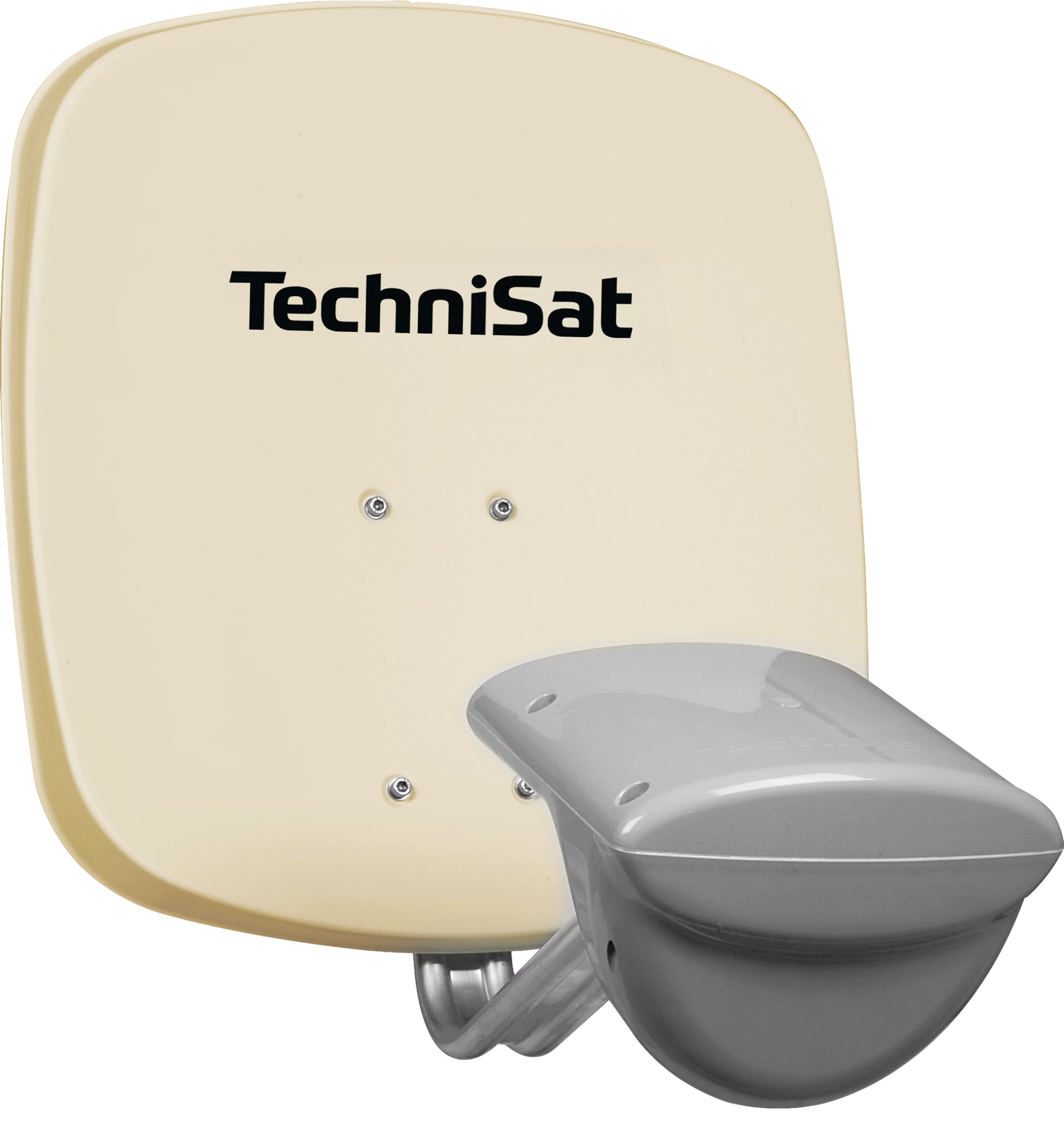 MULTYTENNE Twin, beige (mit Empfangssystem, Zweiteilnehmer) Schräg, Rechts