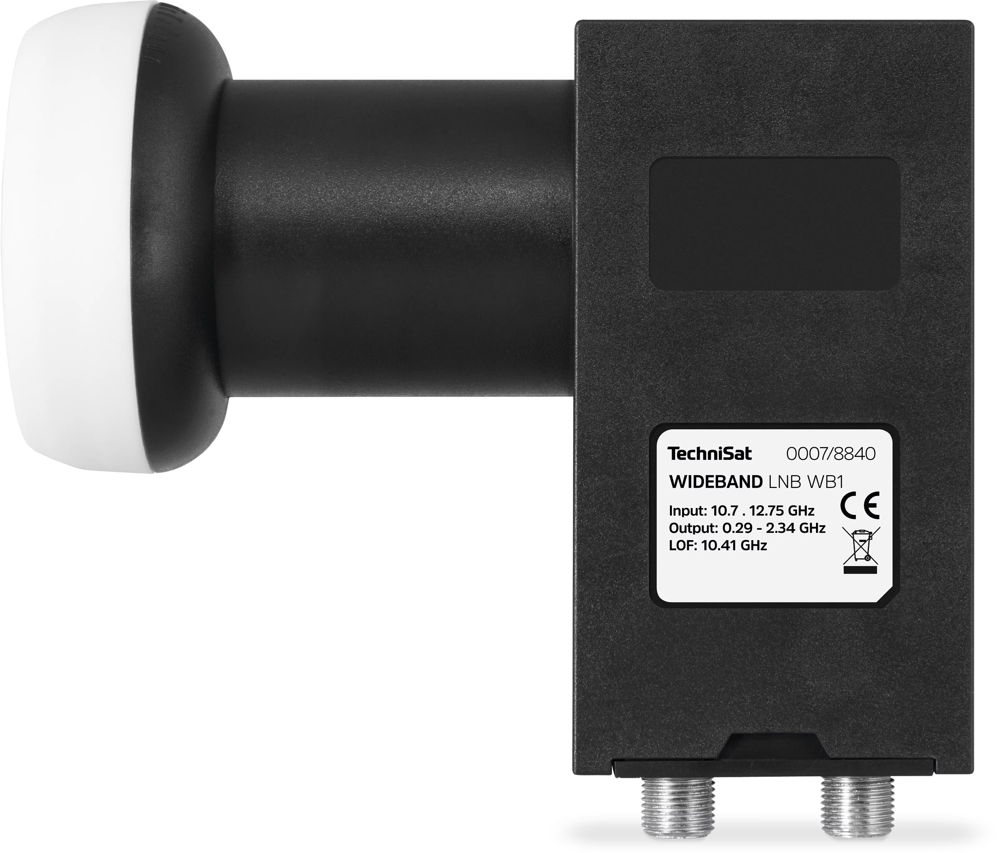 Wideband LNB WB1, 40 mm Frontal, Front