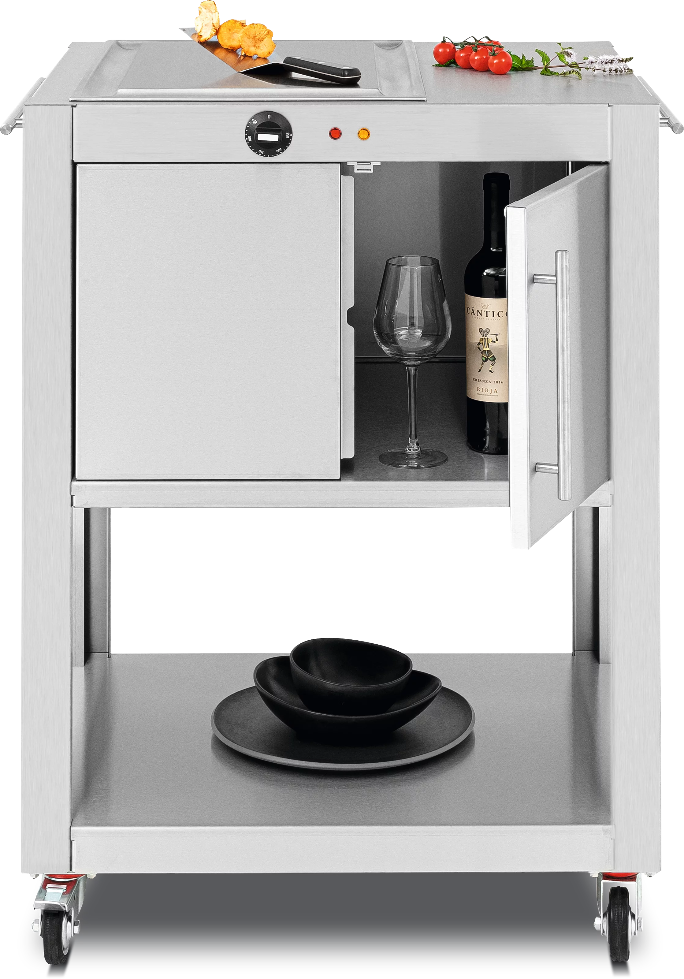 Teppinox GW2000 Basic grill trolley Frontal, Front