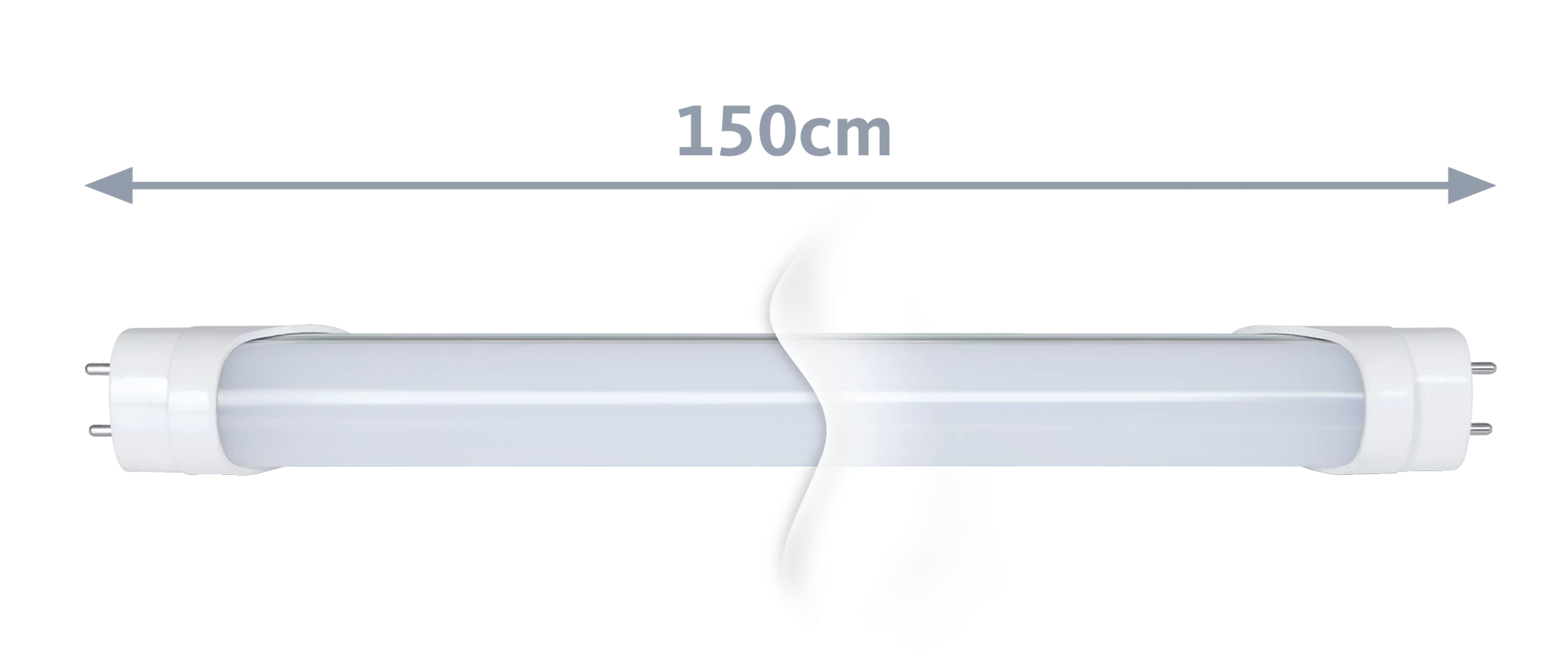 TECHNILUX Tube 150 cm, 24 W, EVG, dimmbar, milky, kaltweiß