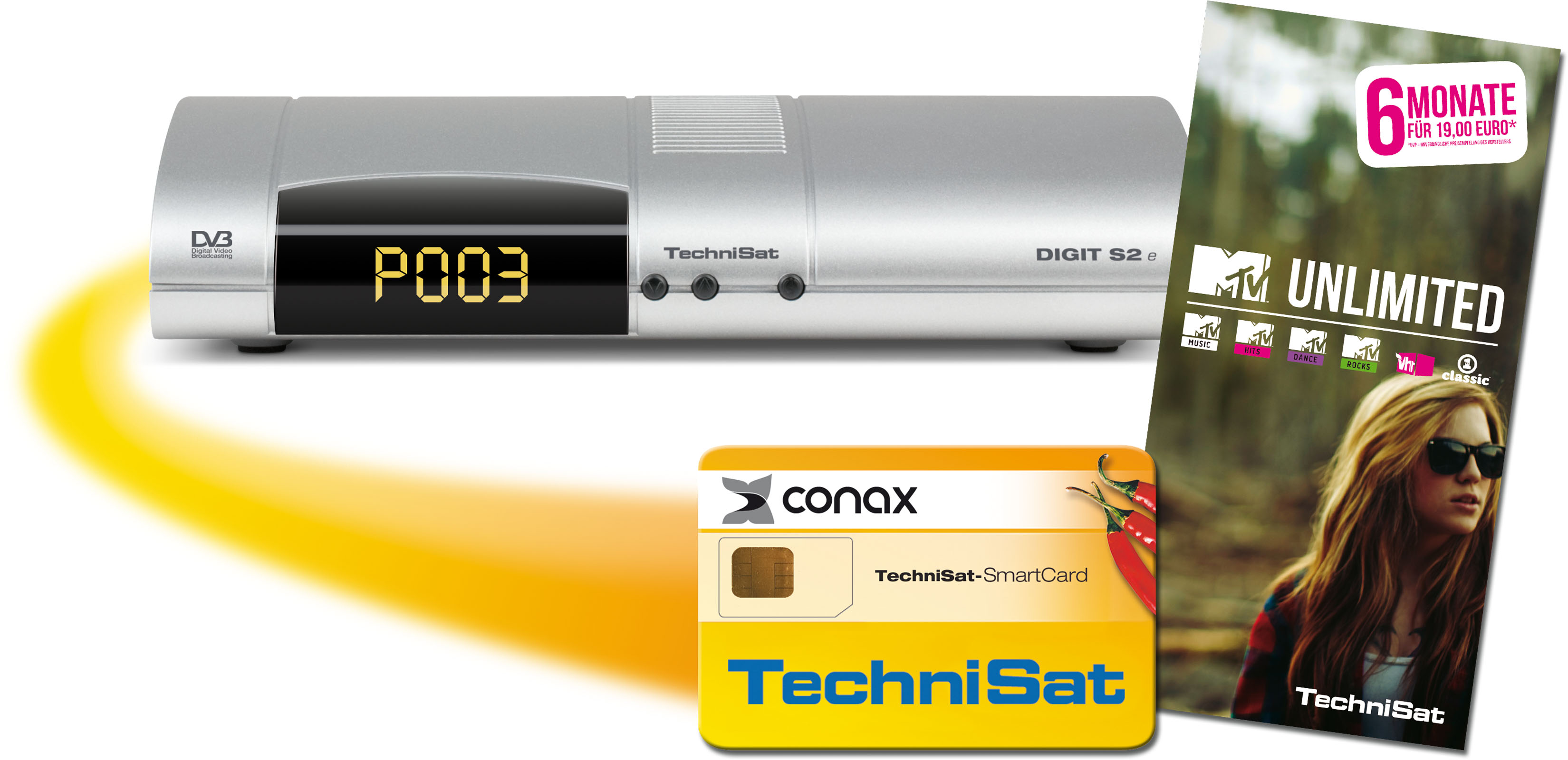 Digit S2 e inkl. 180 Tage MTV UNLIMITED Frontal, Front