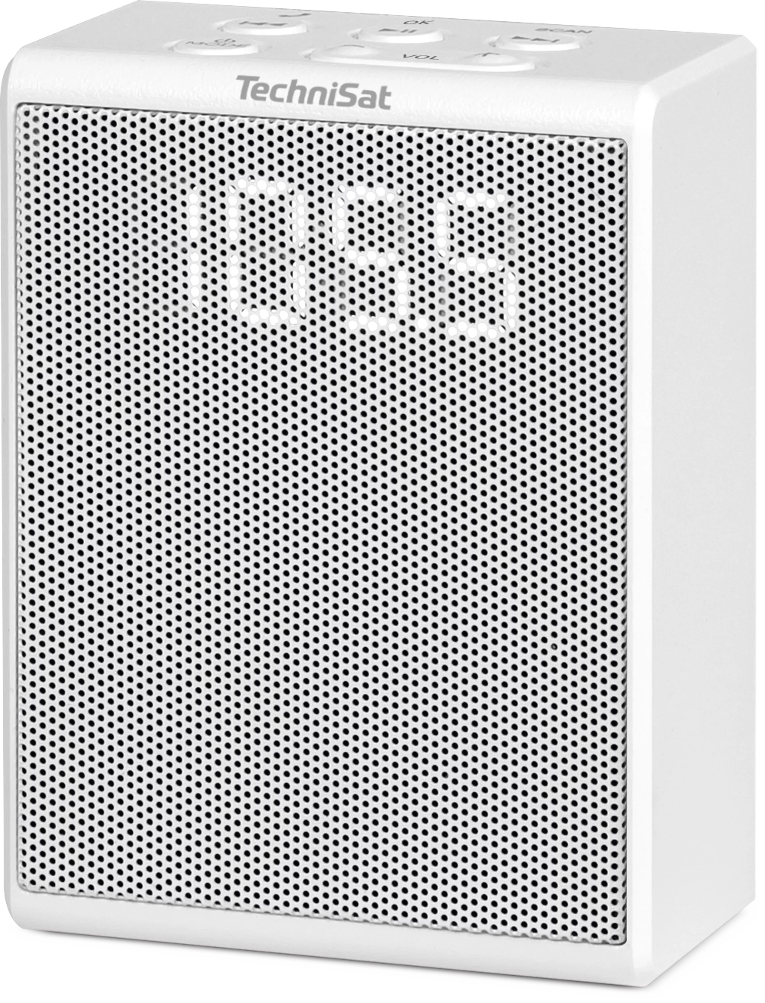 VIOLA socket radio, white Schräg, Links