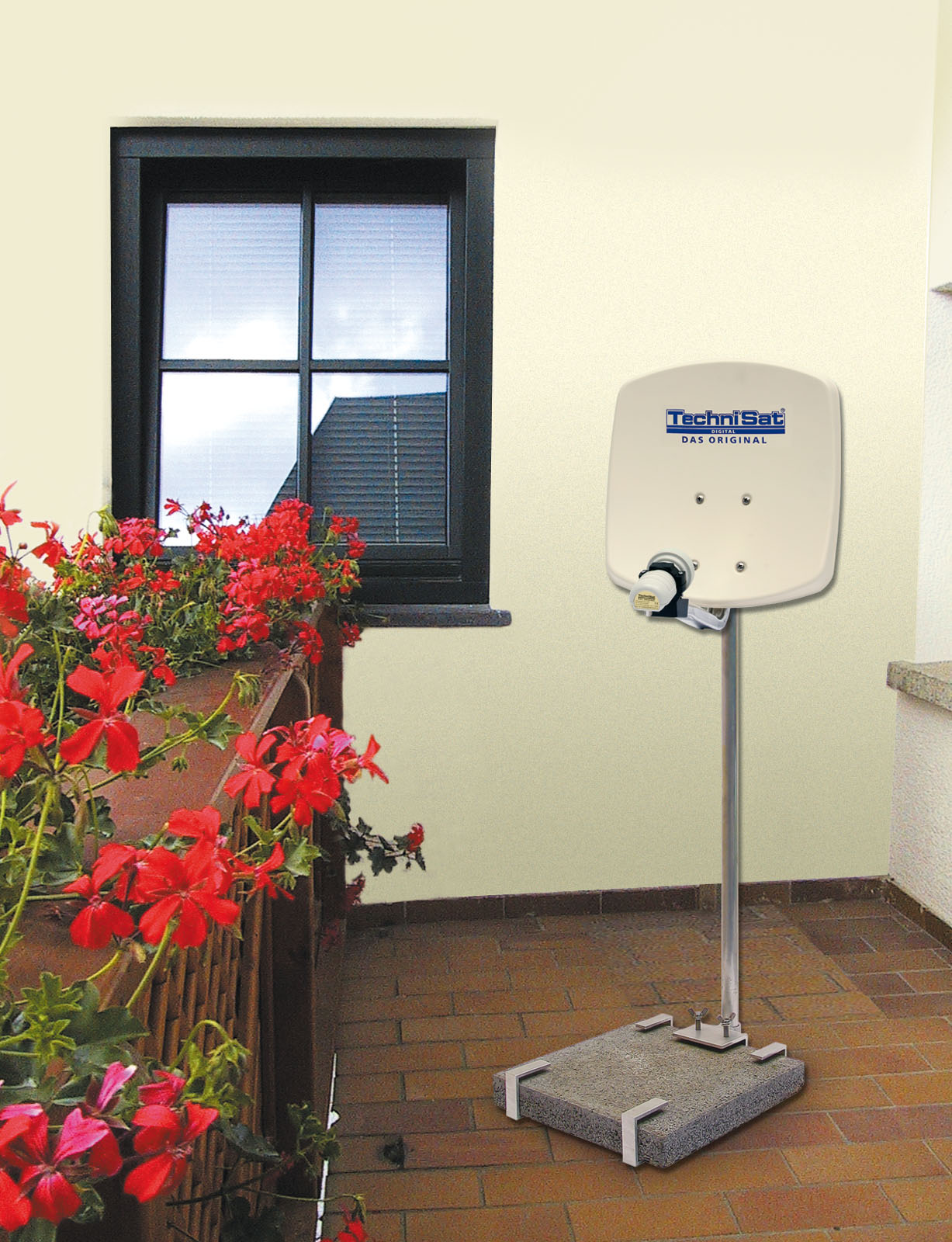 Balkonständer 33/45 (mit Klemmbefestigung) Zubehör, Links