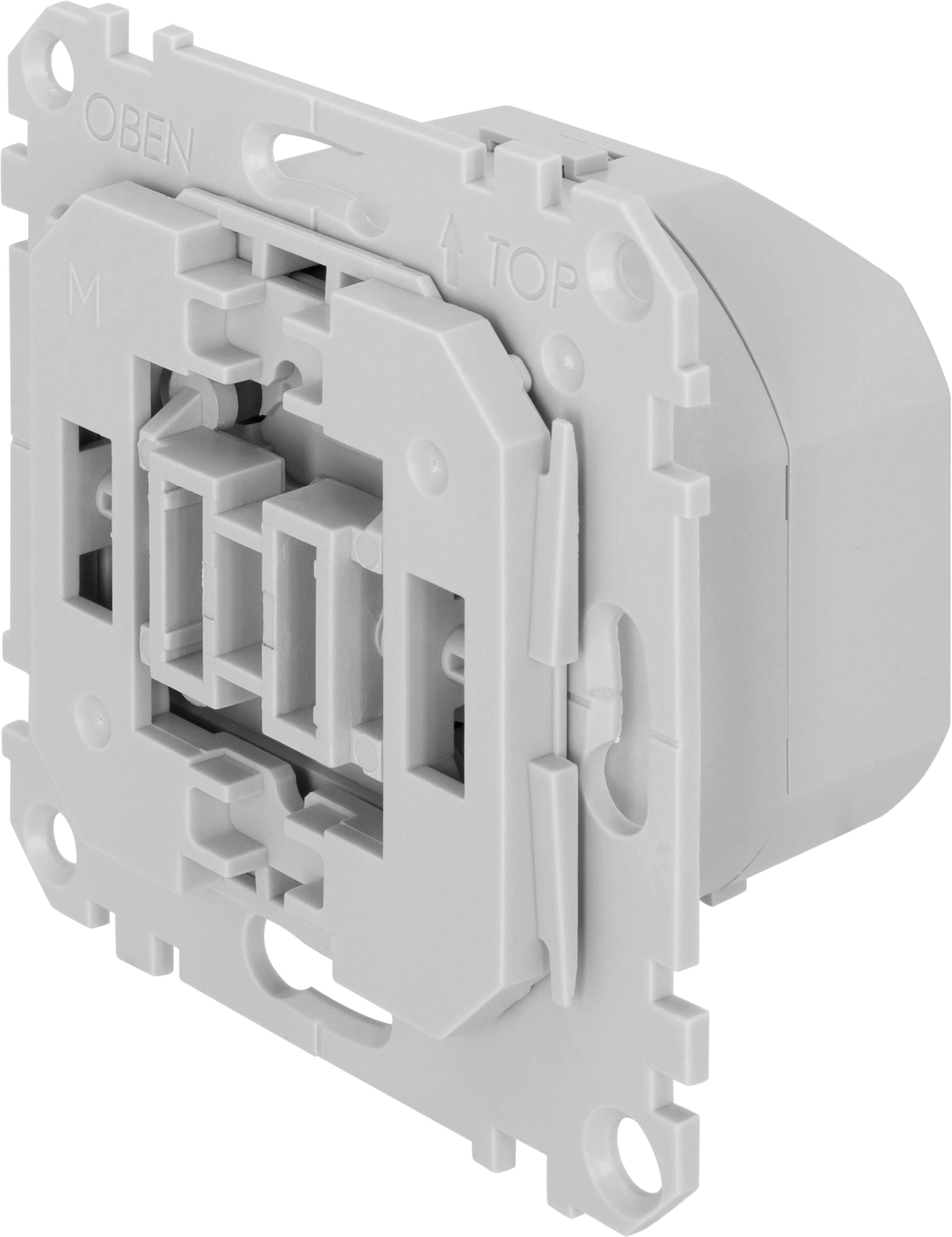 Off switch, complete, Merten Schräg, Links