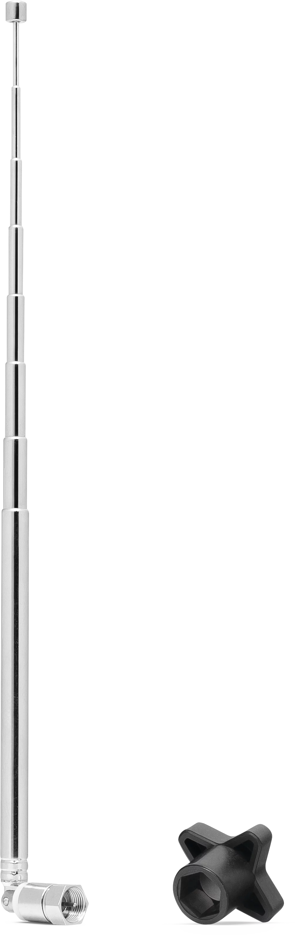 DAB+/FM telescopic rod antenna with tool Frontal, Front