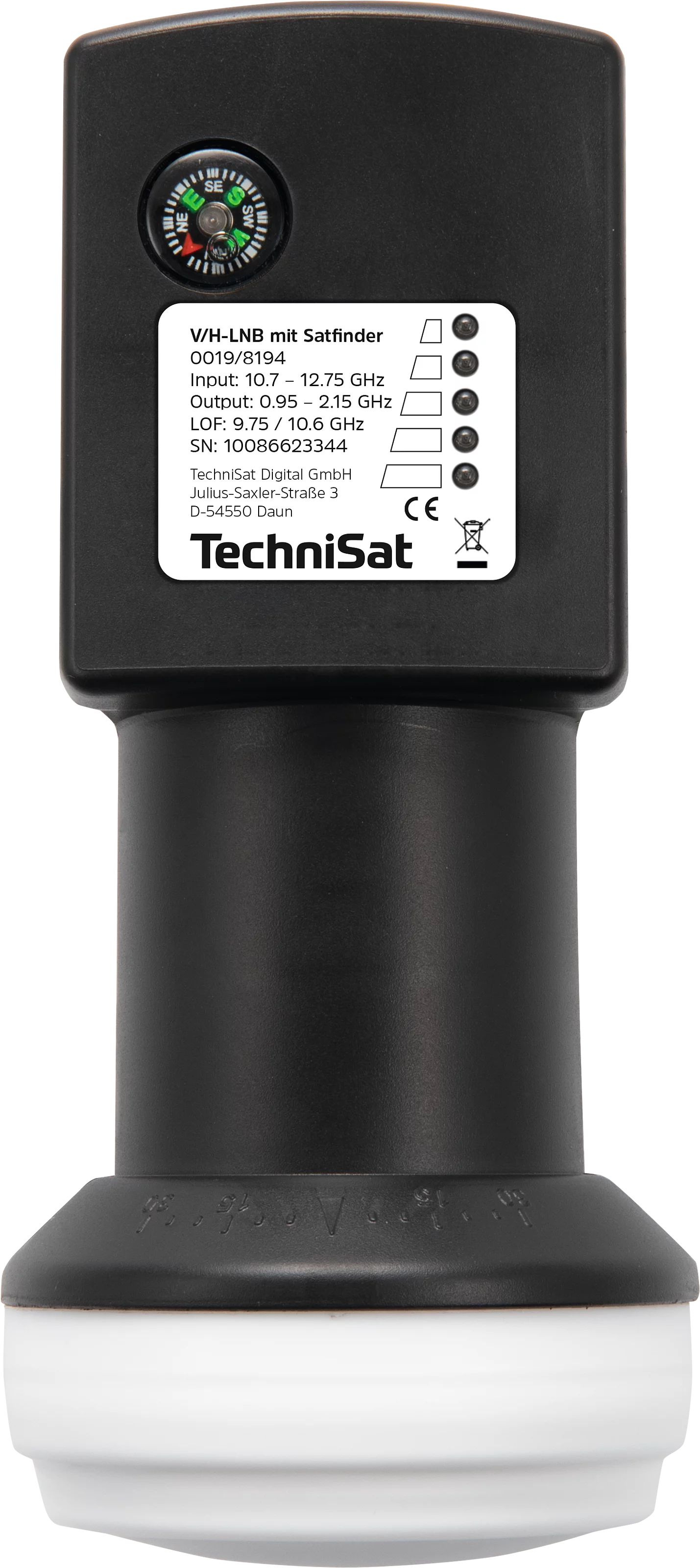 SATKIT Universele LNB – 0.5 DB Ruis – 1 Uitgang – Voor HDTV – 10.70-12.75 GHz