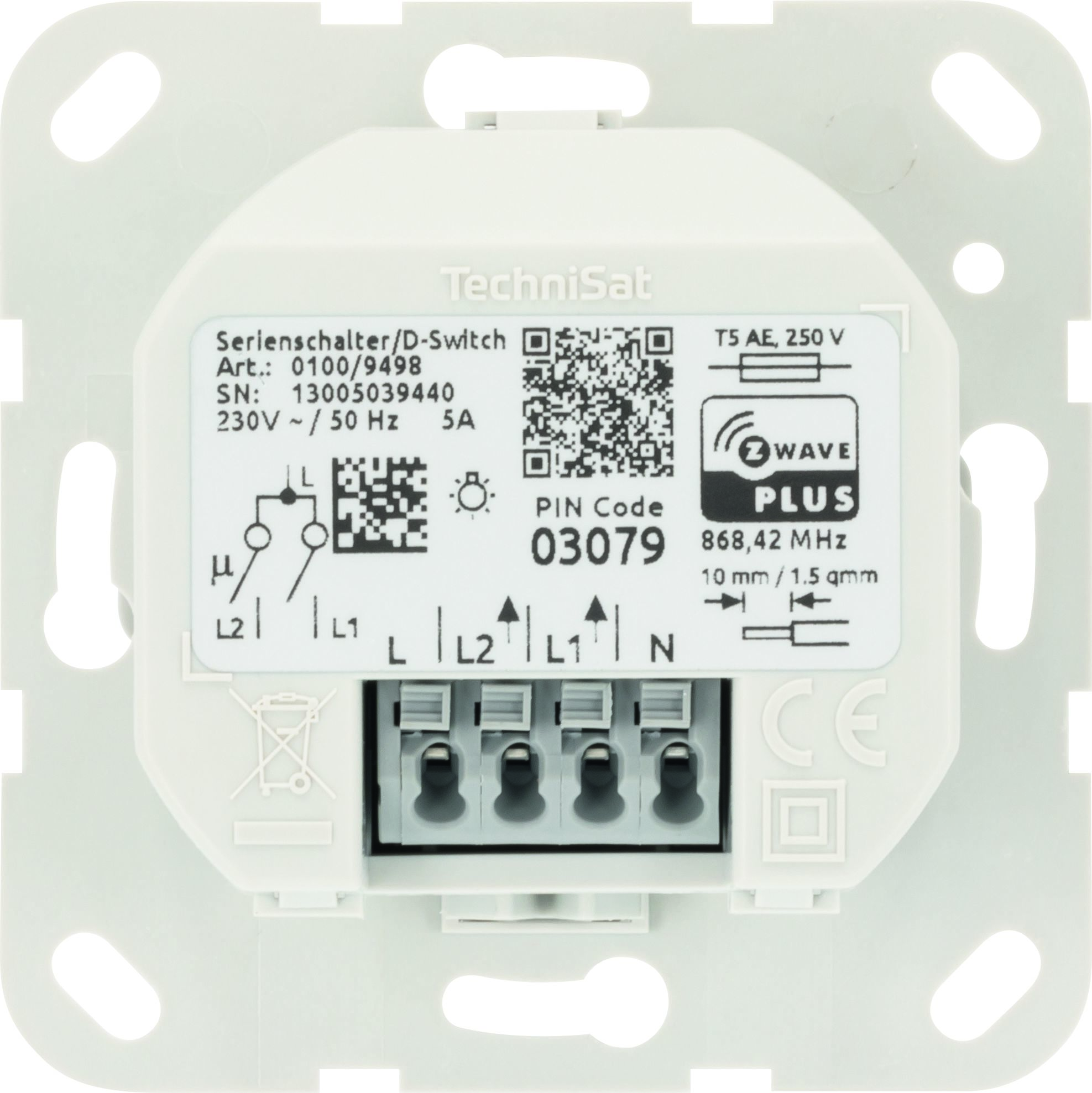 Serienschalter Gira, System Gira 55