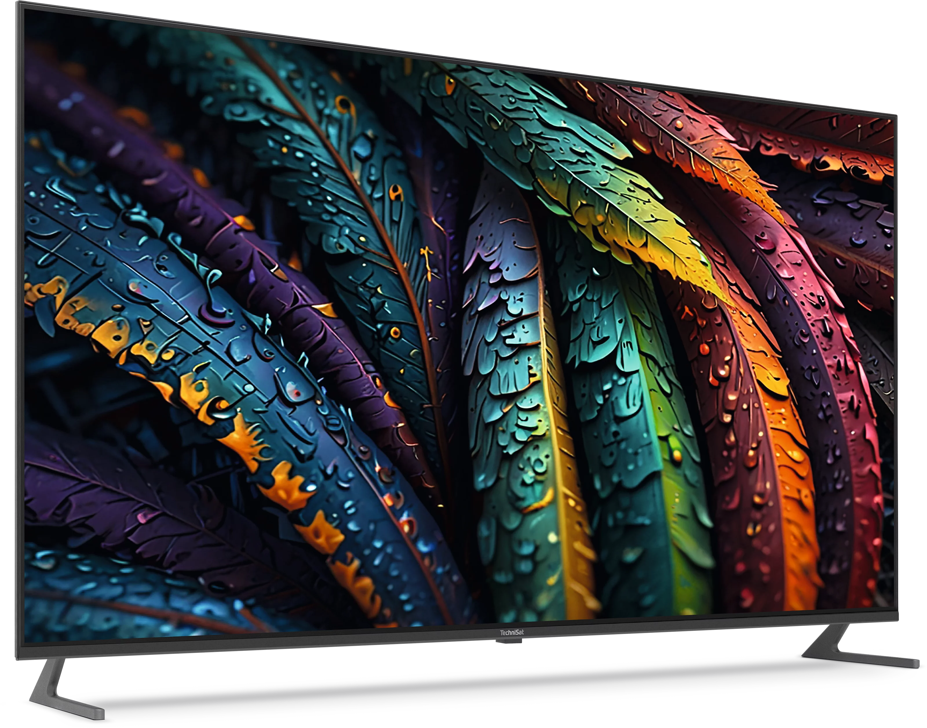 TV 65 UHD Szene, Schräg, Rechts