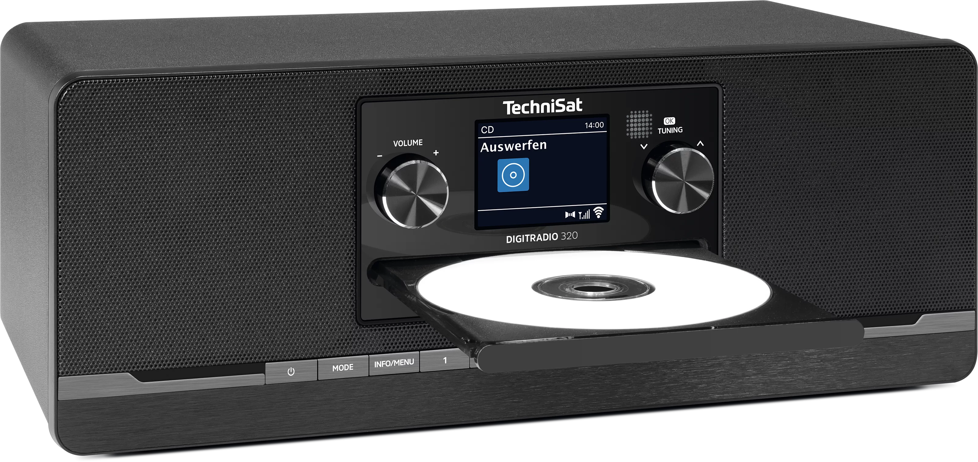 DIGITRADIO 320, black Schräg, Rechts