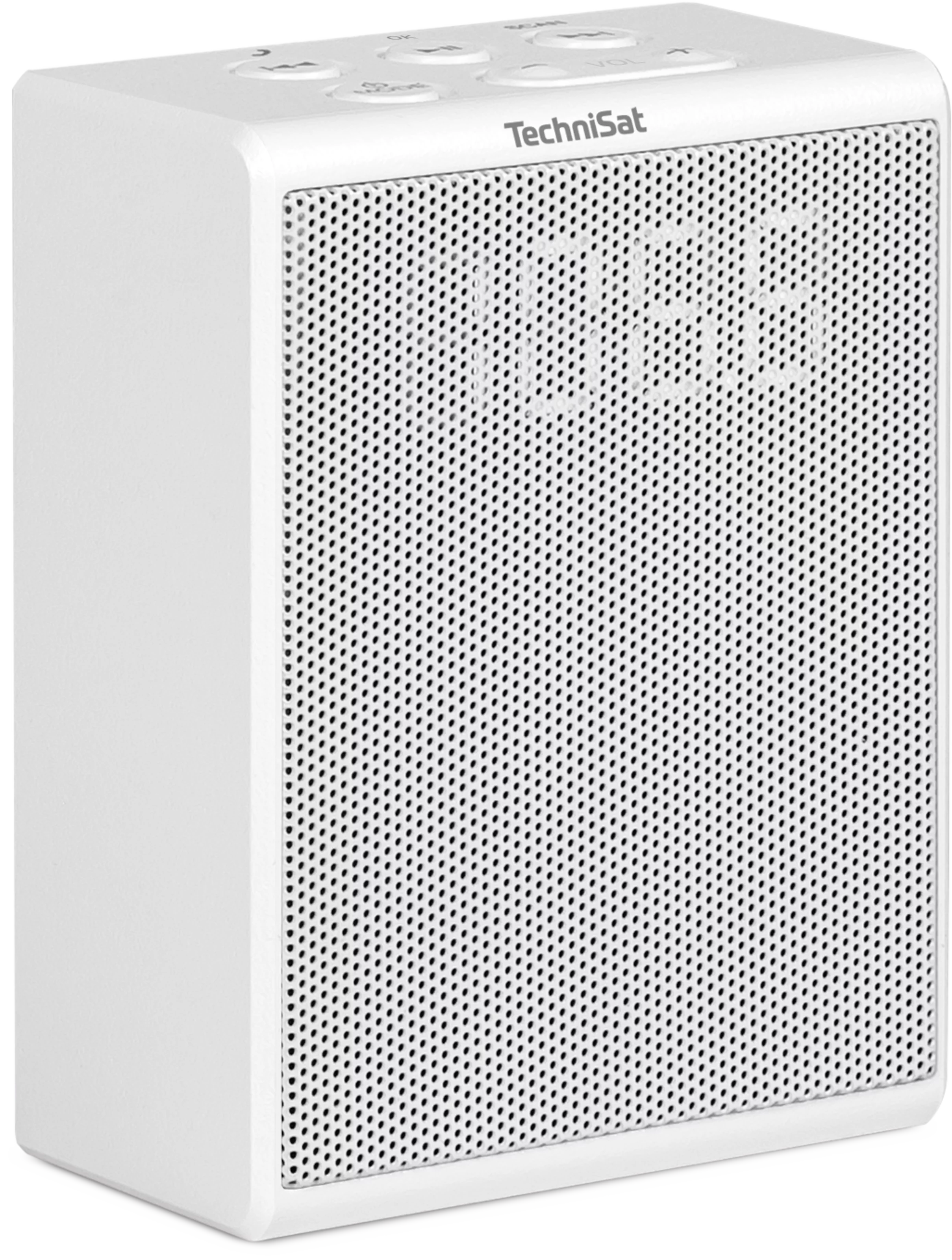 VIOLA socket radio, white Schräg, Rechts