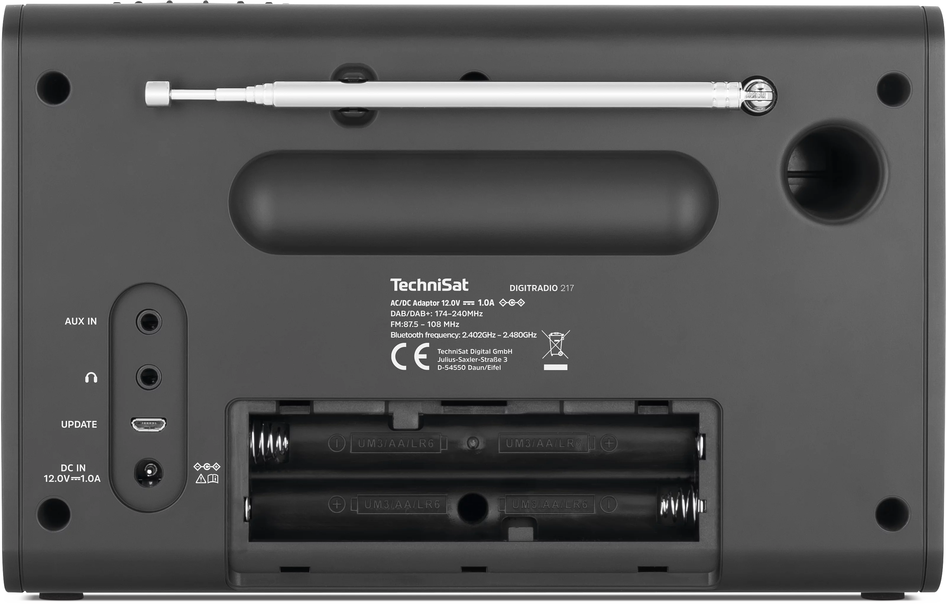 DIGITRADIO 217 Frontal, Rück