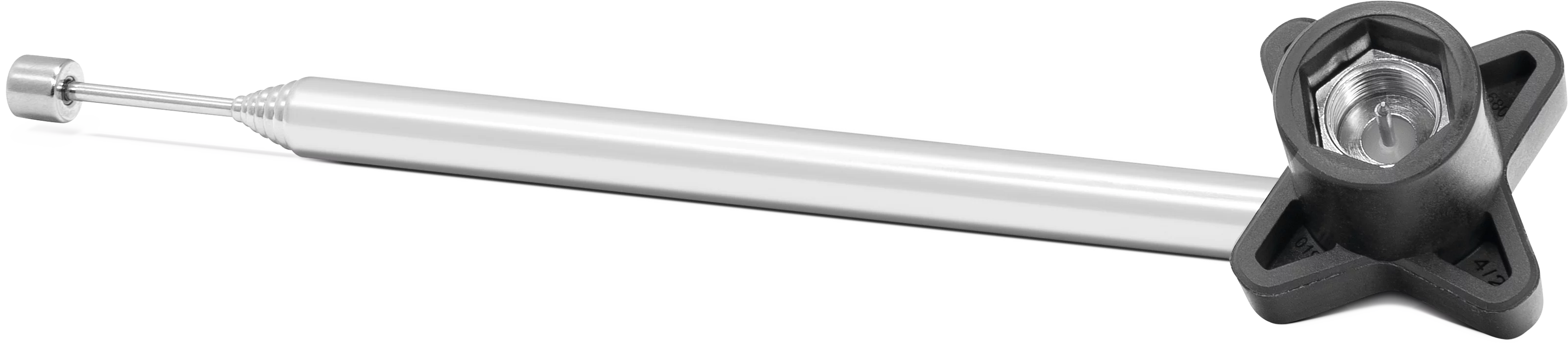 DAB+/FM telescopic rod antenna with tool Frontal, Front