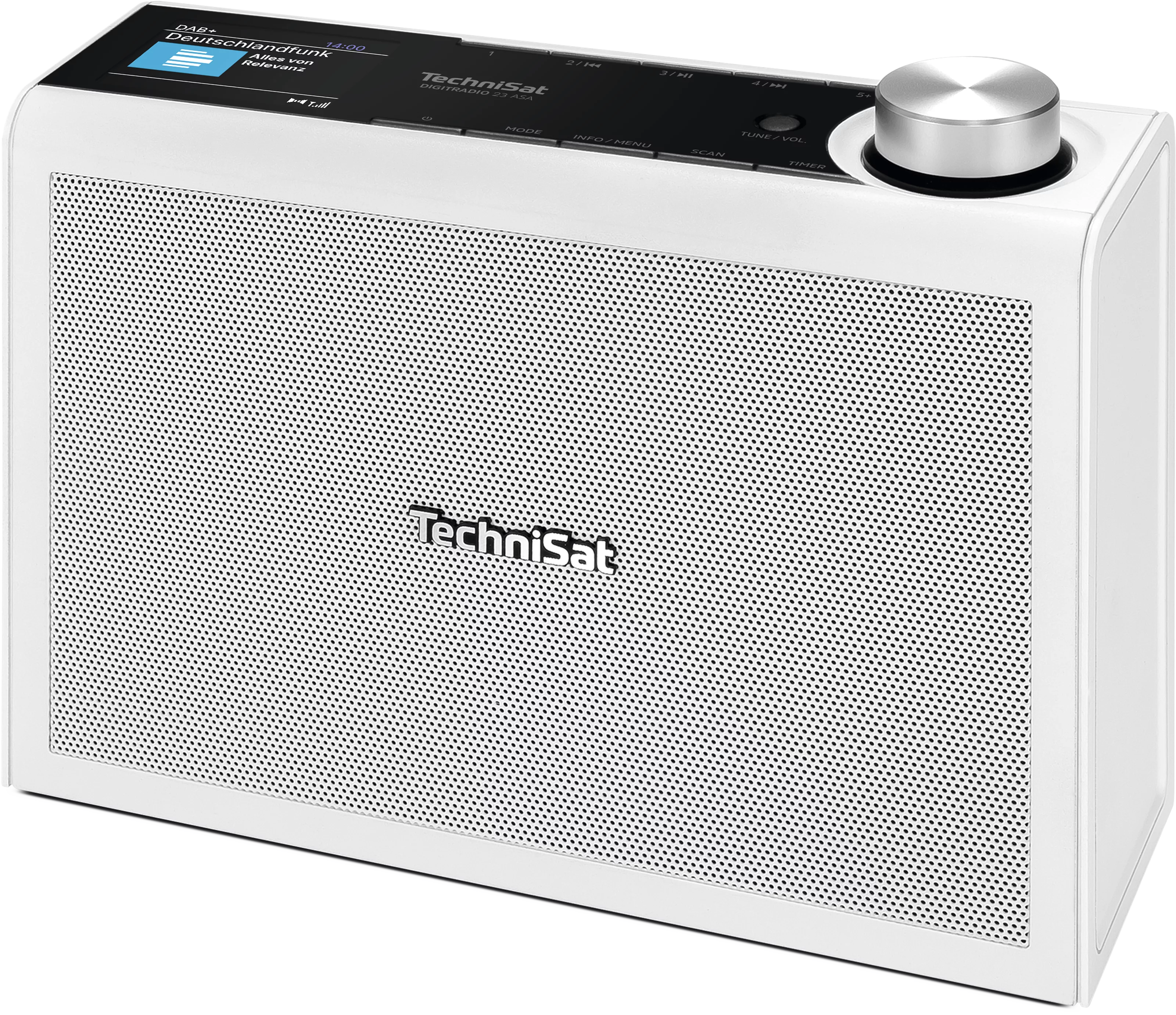 DIGITRADIO 23 ASA, weiß Schräg, Links