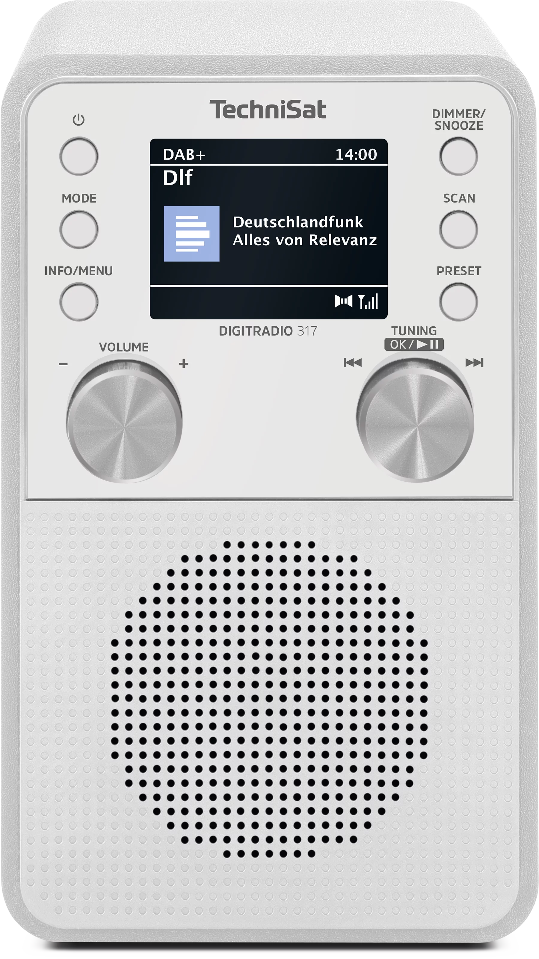 DIGITRADIO 317, weiß Frontal, Front