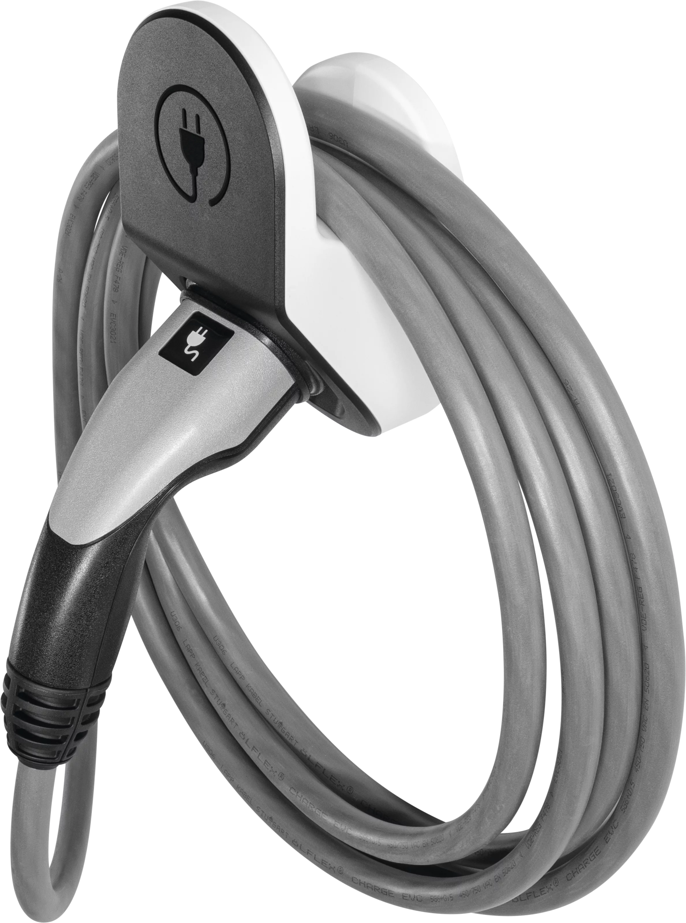 Plug and cable holder Type 2 Schräg, Links