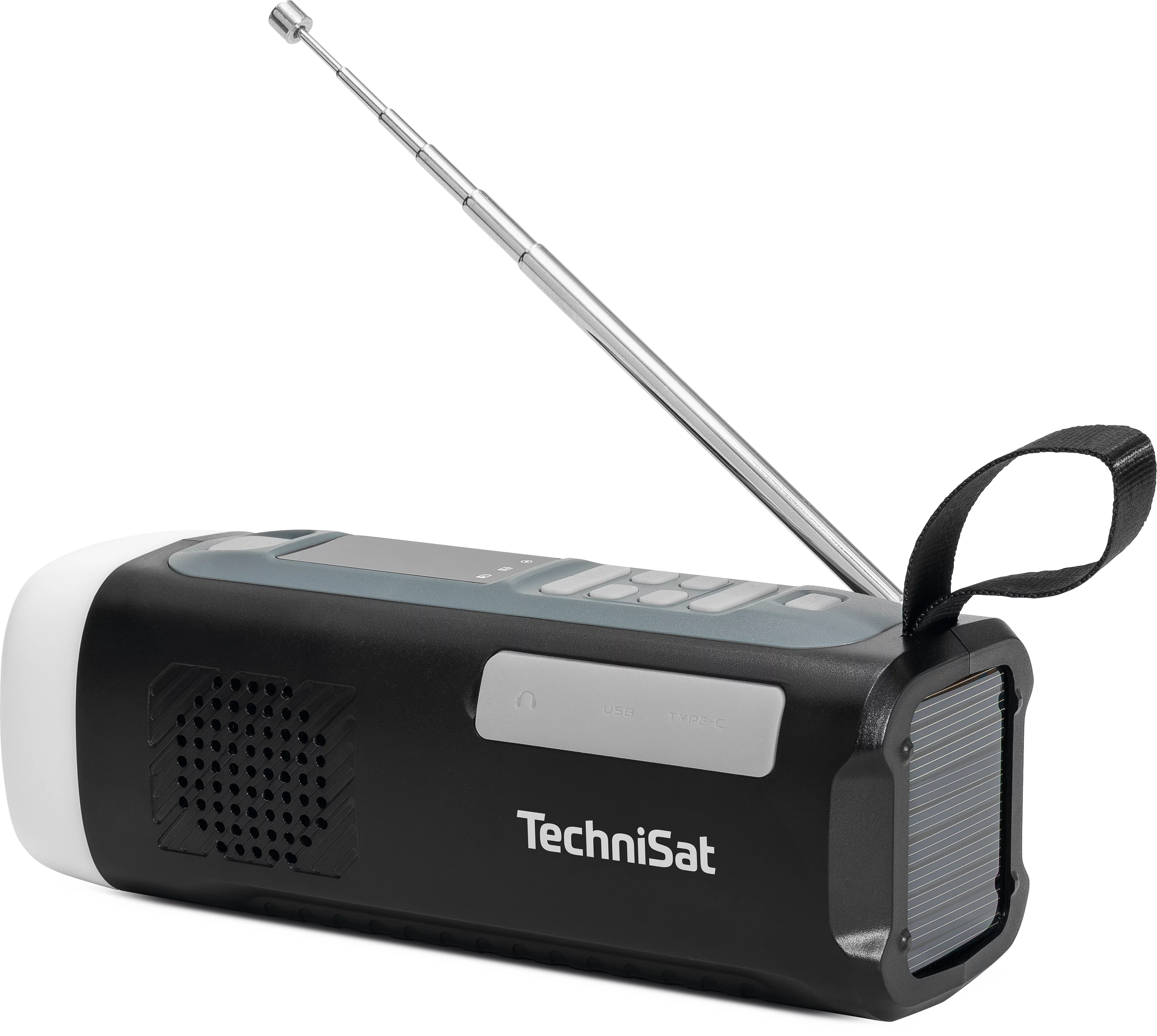 VIOLA Kurbelradio Schräg, Links