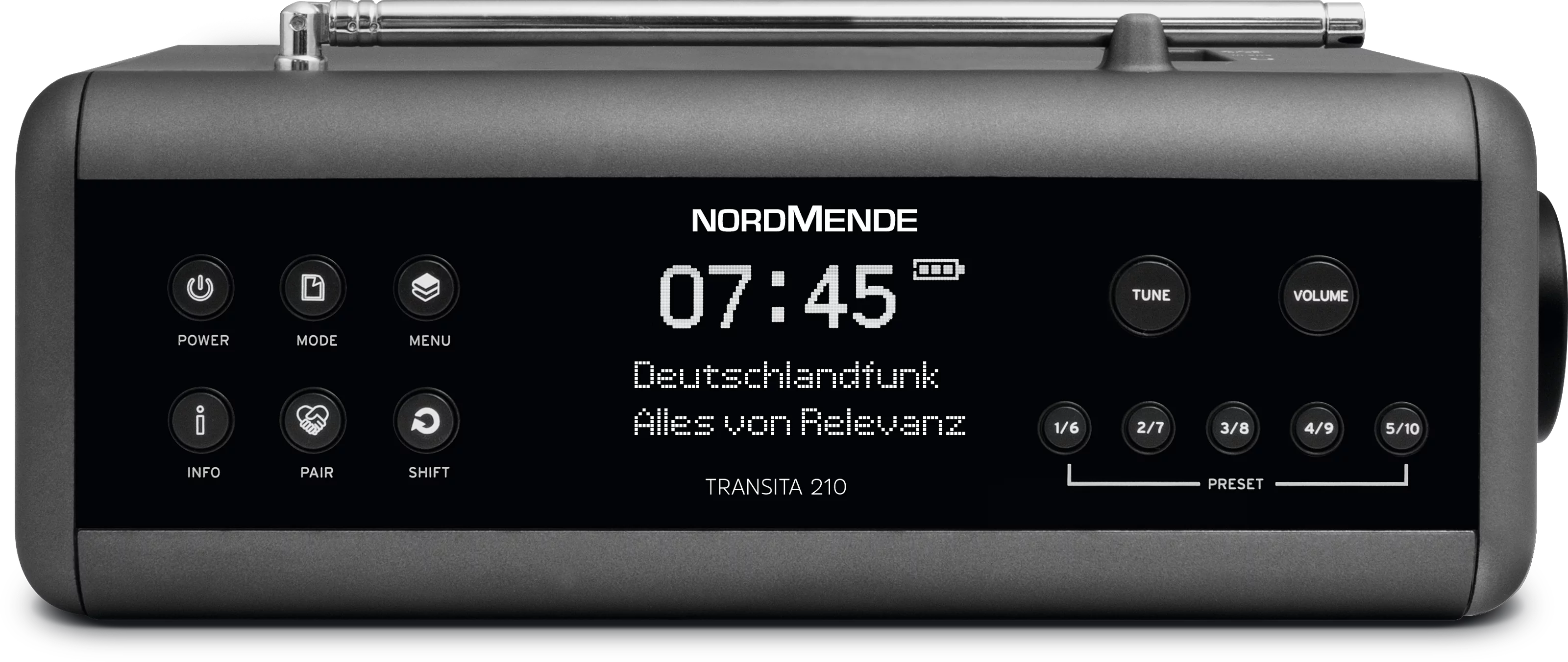 Transita 210 Frontal, Oben