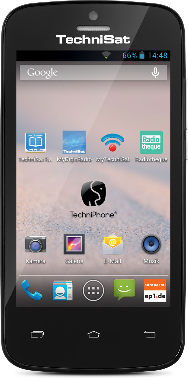 TECHNIPHONE 4 (3,97 Zoll / 10,1 cm) Frontal, Front