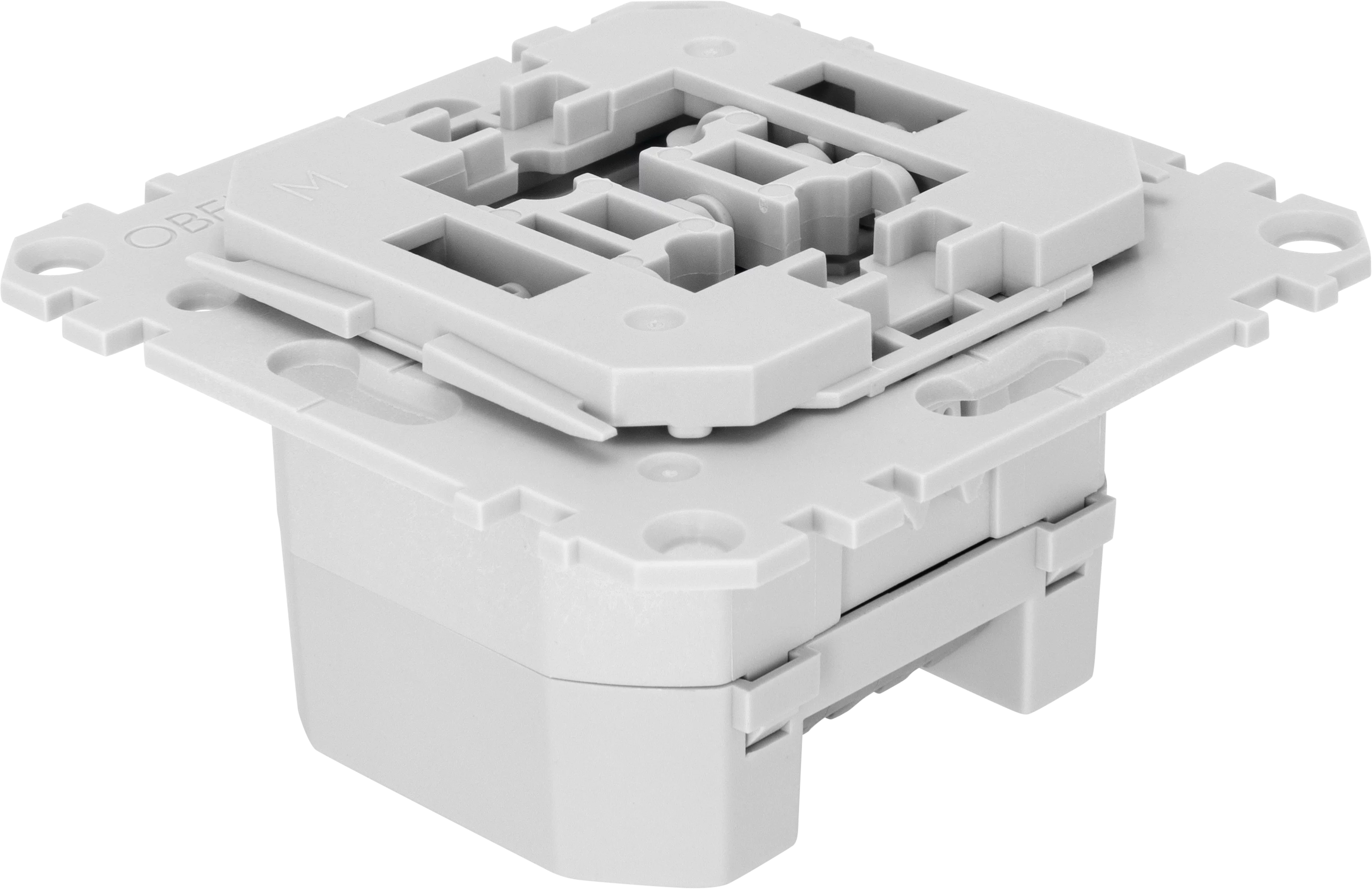 Two-way switch, complete, Merten Schräg, Oben