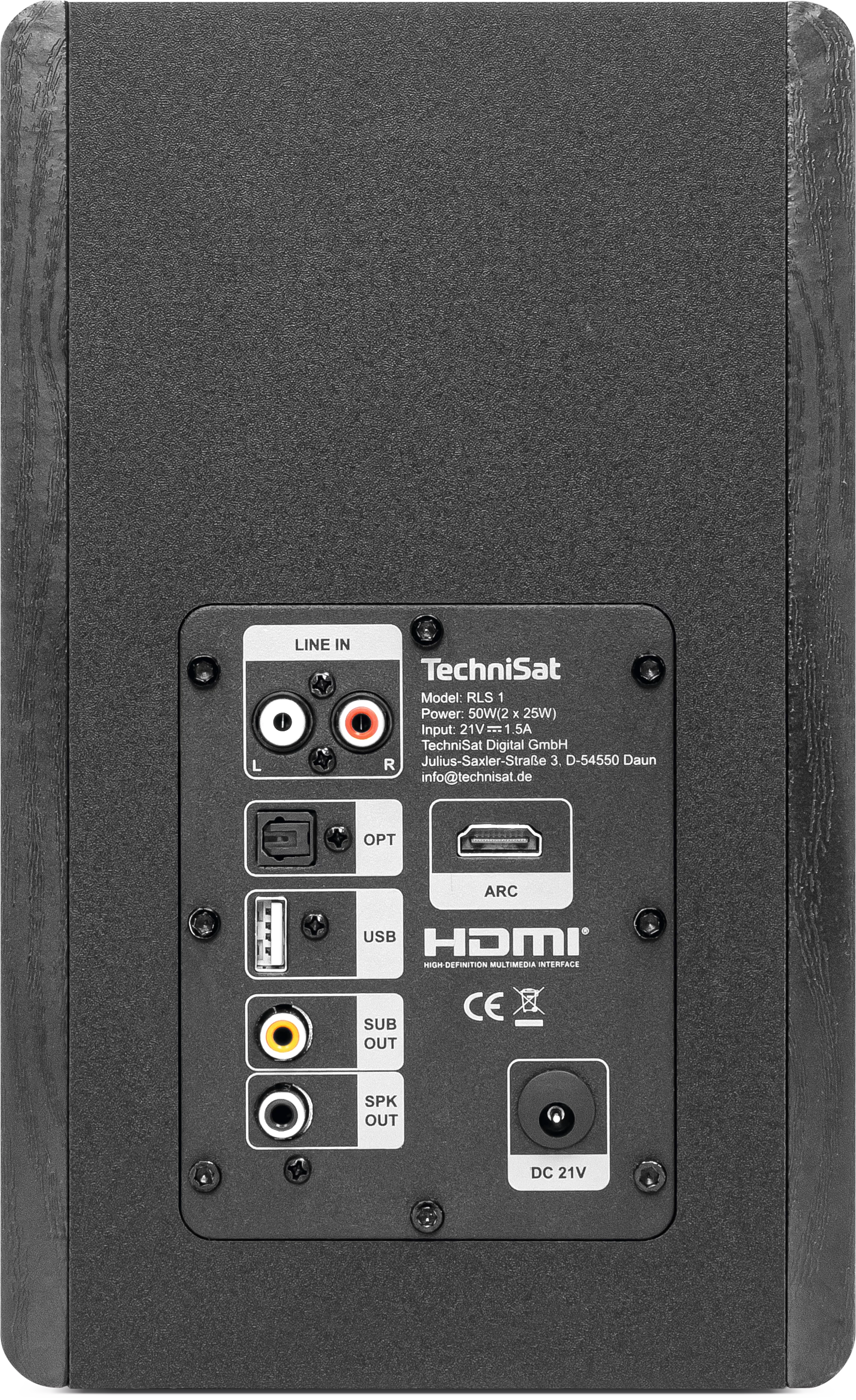 AUDIOMASTER RLS 1 Frontal, Rück