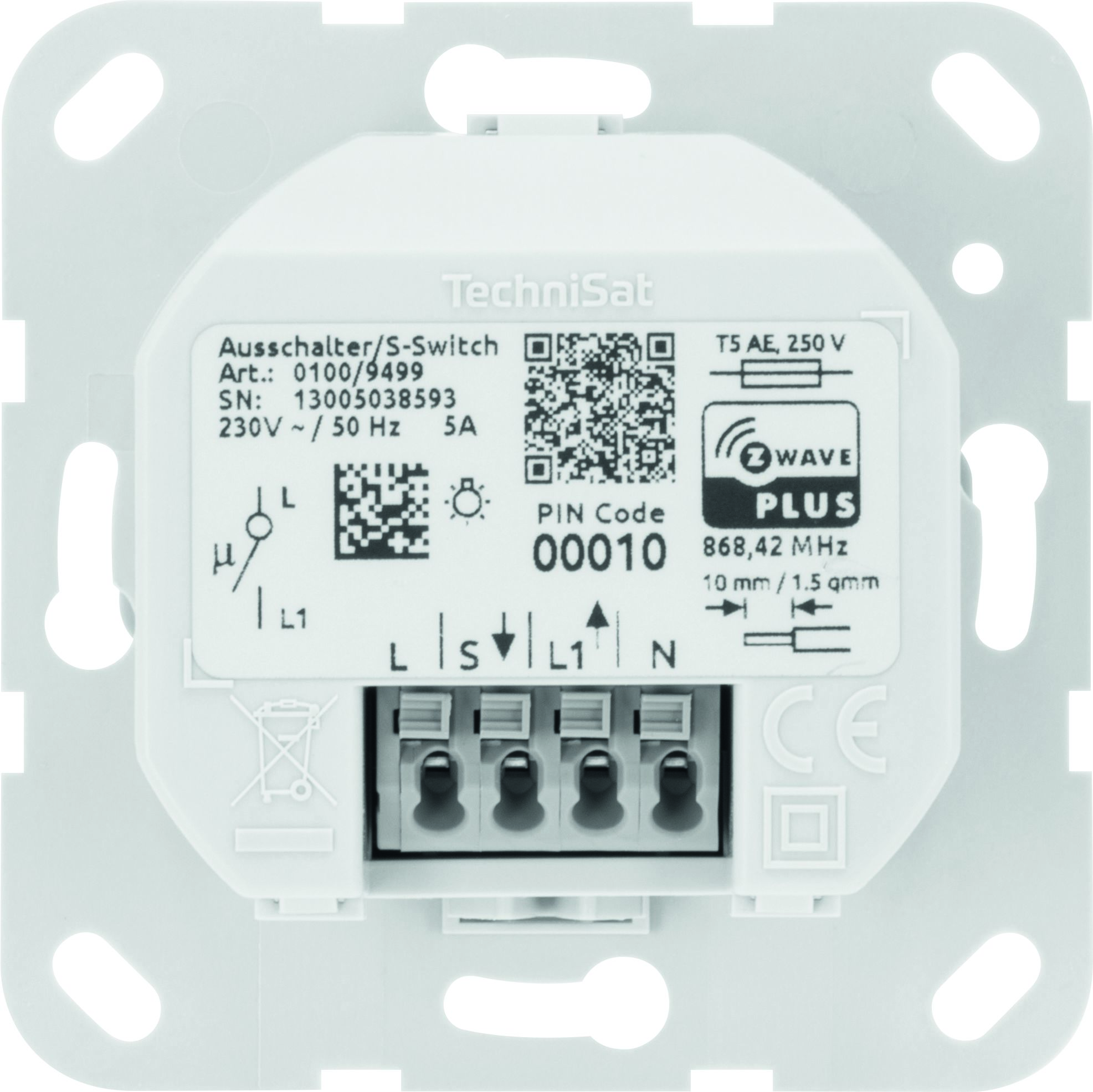 Ausschalter Gira, System Gira 55
