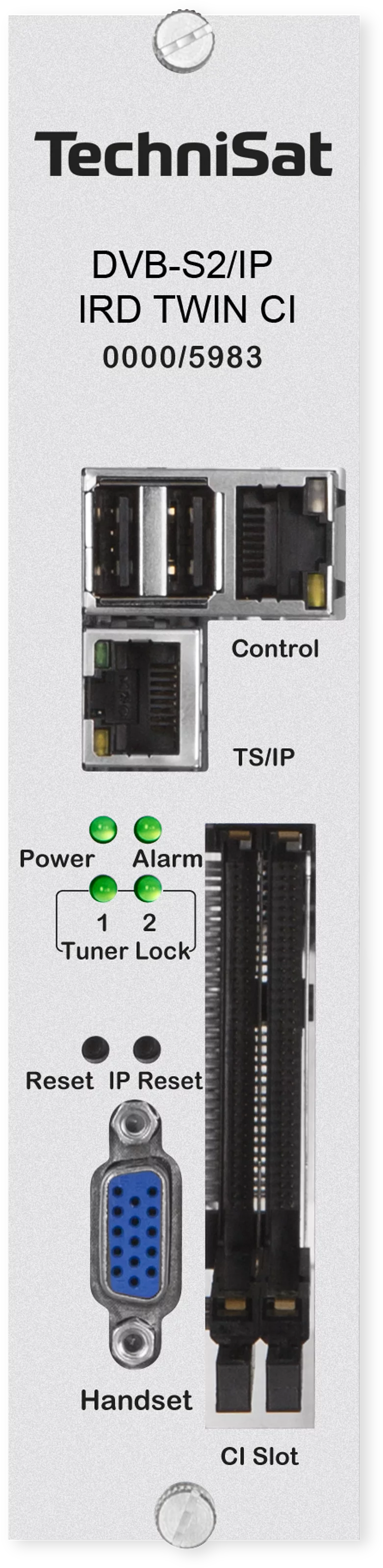 DVB-S2/IP IRD TWIN CI