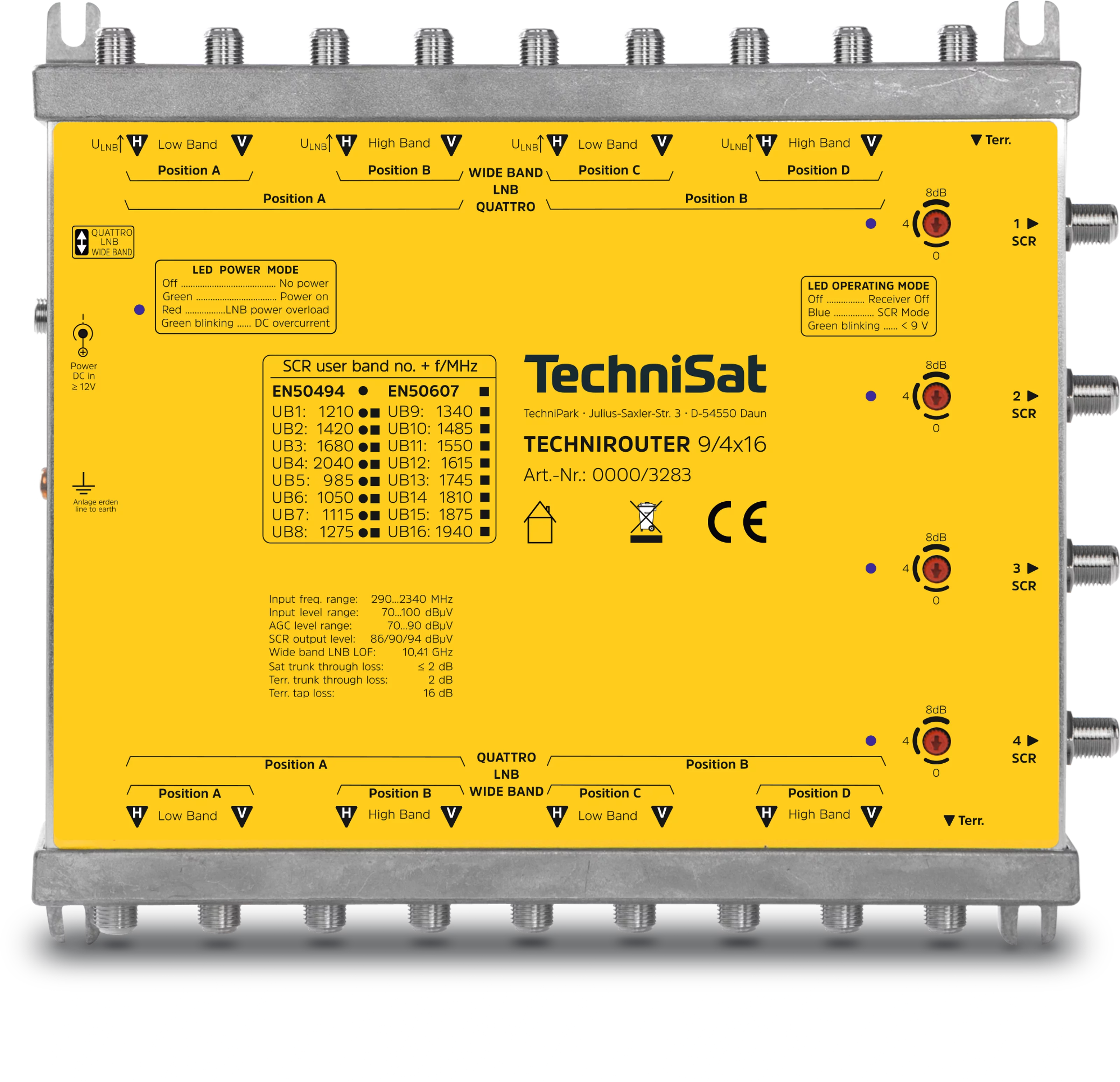 TECHNIROUTER 9/4x16 (B-Ware) Frontal, Front