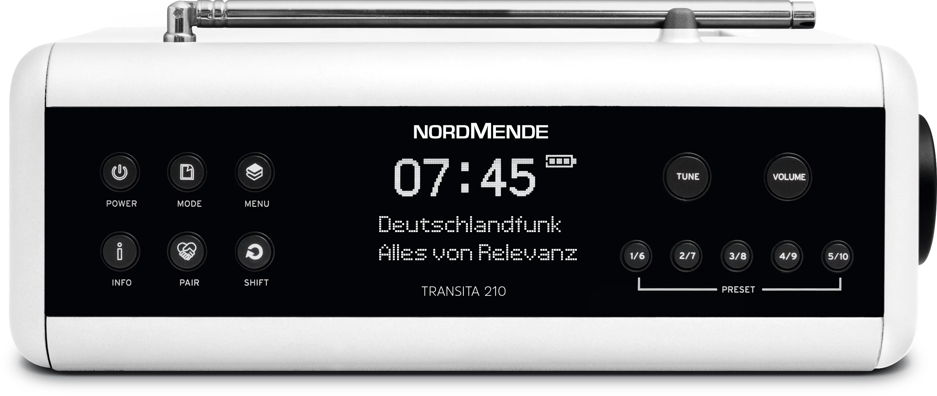 Transita 210 Frontal, Oben