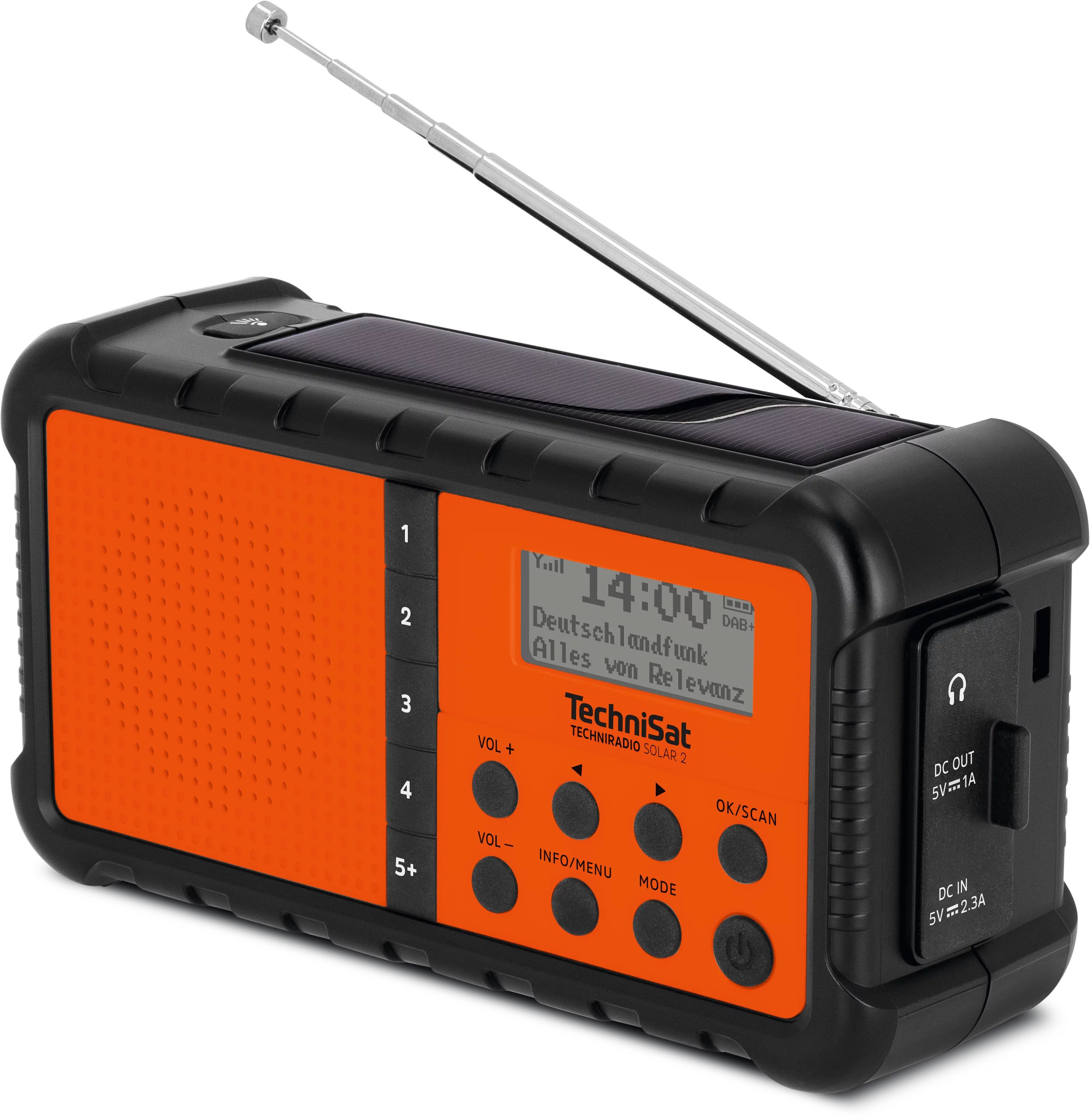 TECHNIRADIO SOLAR 2 Schräg, Links