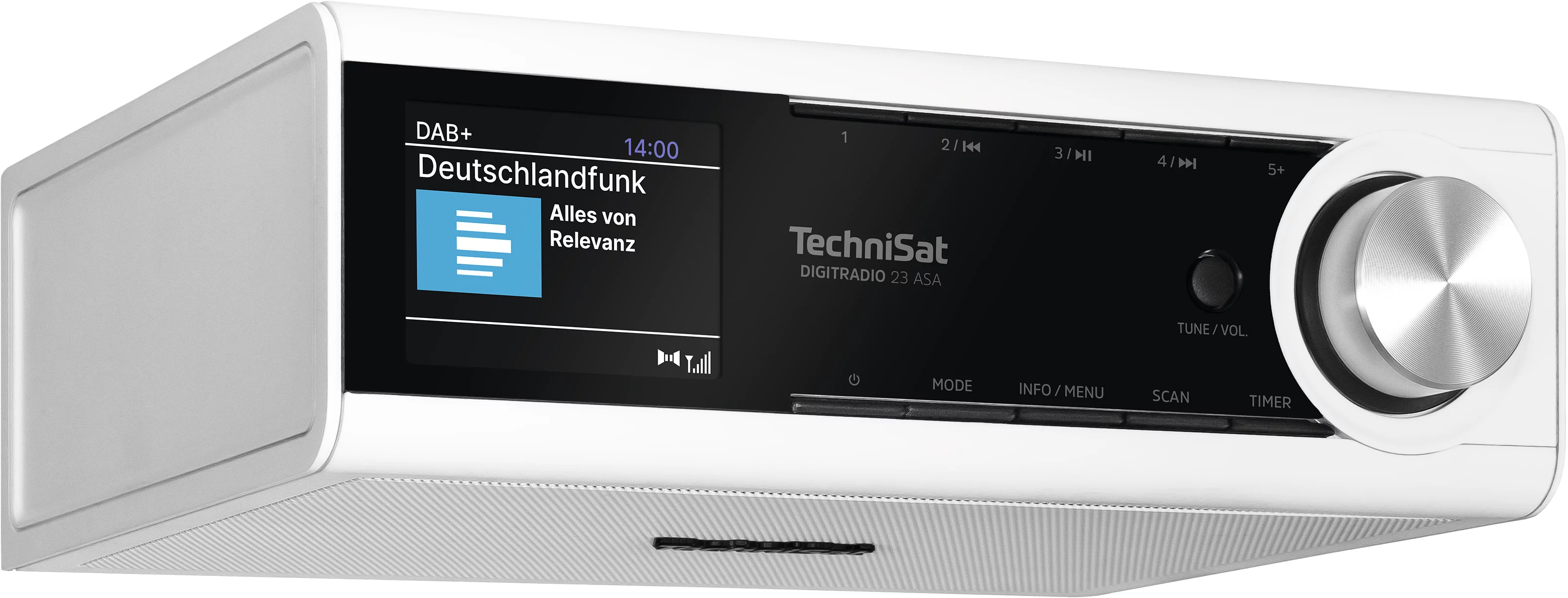 DIGITRADIO 23 ASA, weiß Schräg, Unten