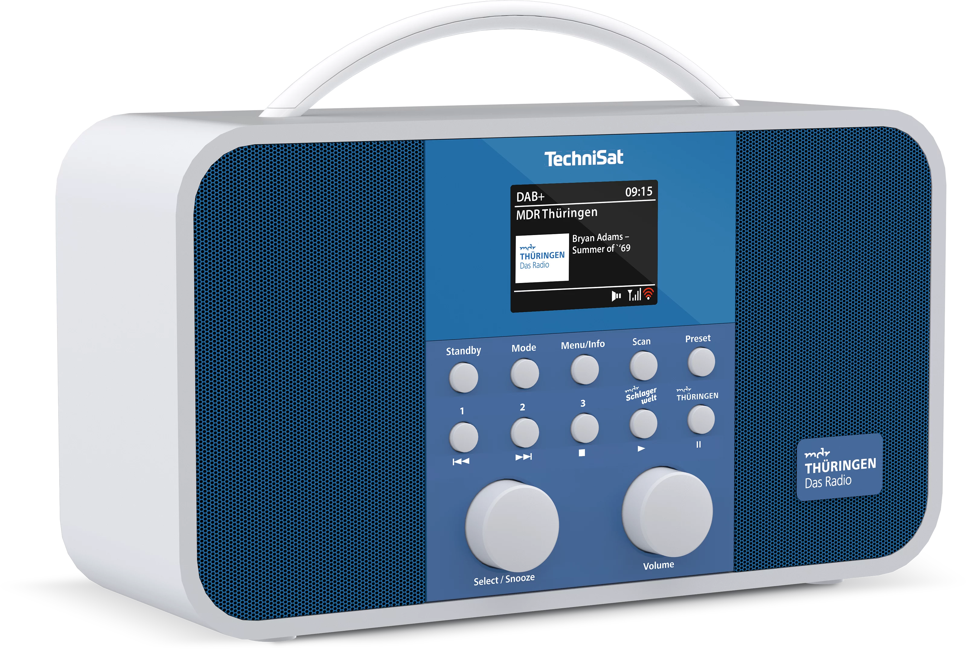 TECHNIRADIO 5 IR BT MDR Thüringen Edition Schräg, Rechts