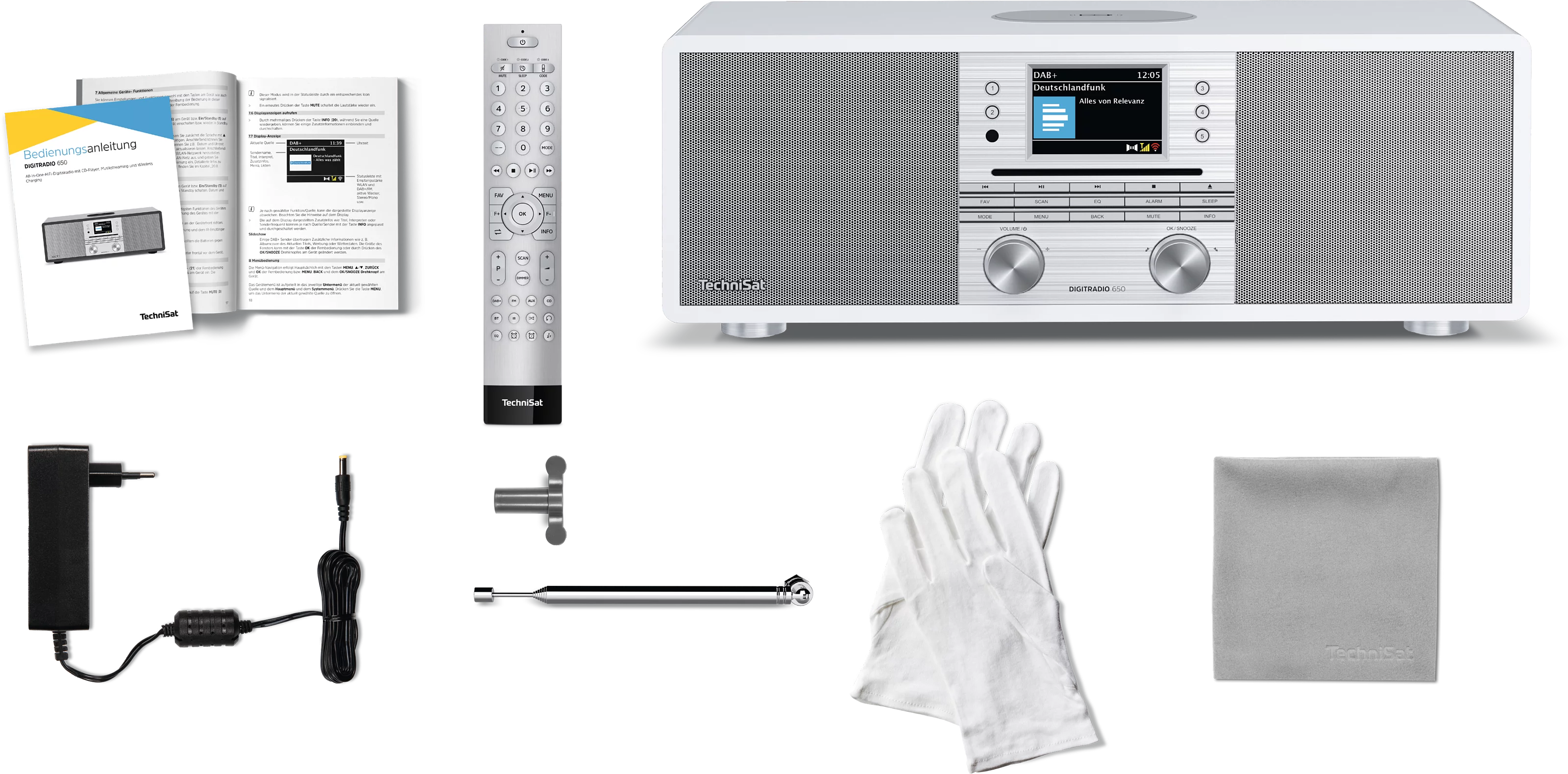 DIGITRADIO 650 Zubehör, Front