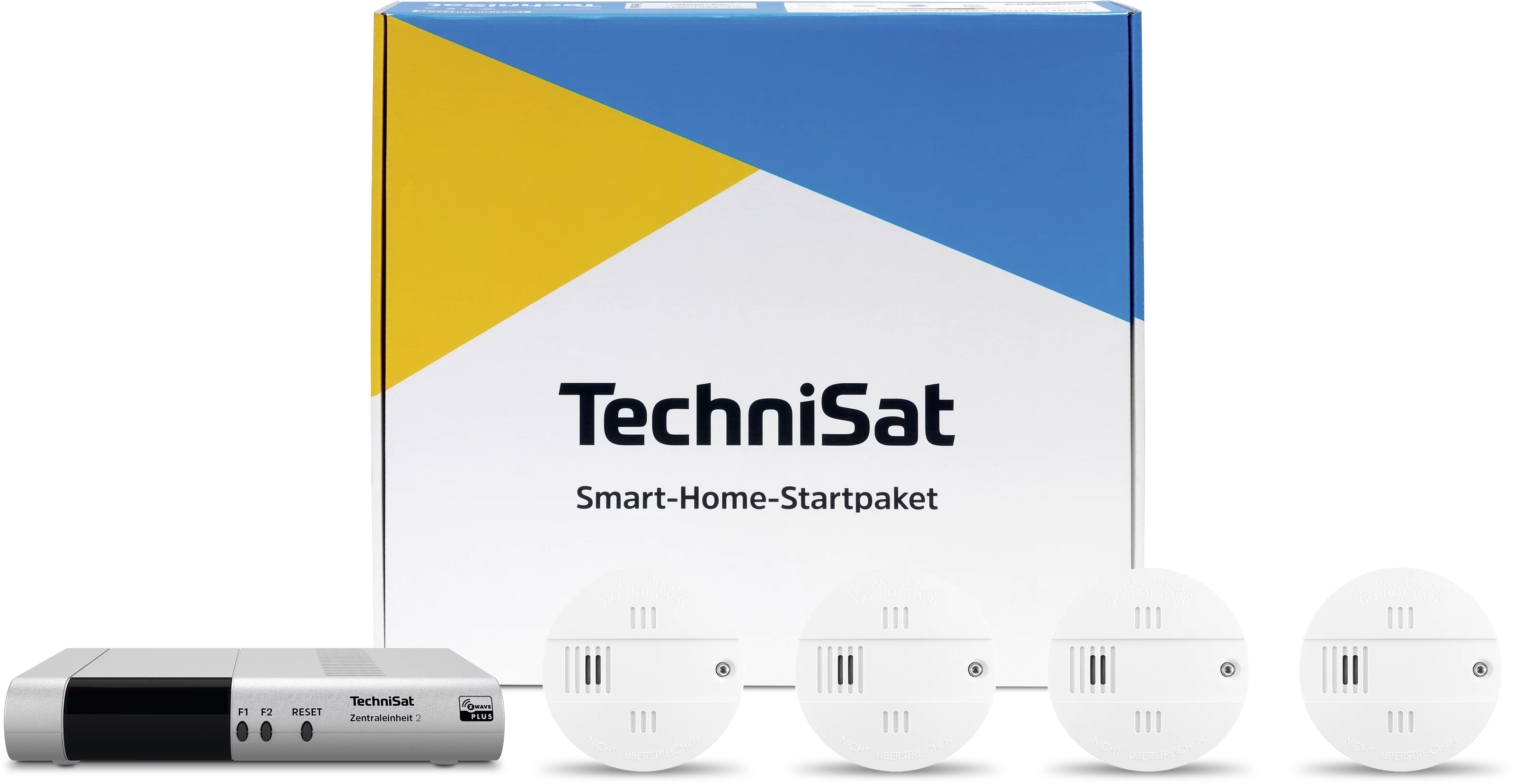 Smart-Home-Startpaket Brandschutz 2 Frontal, Front