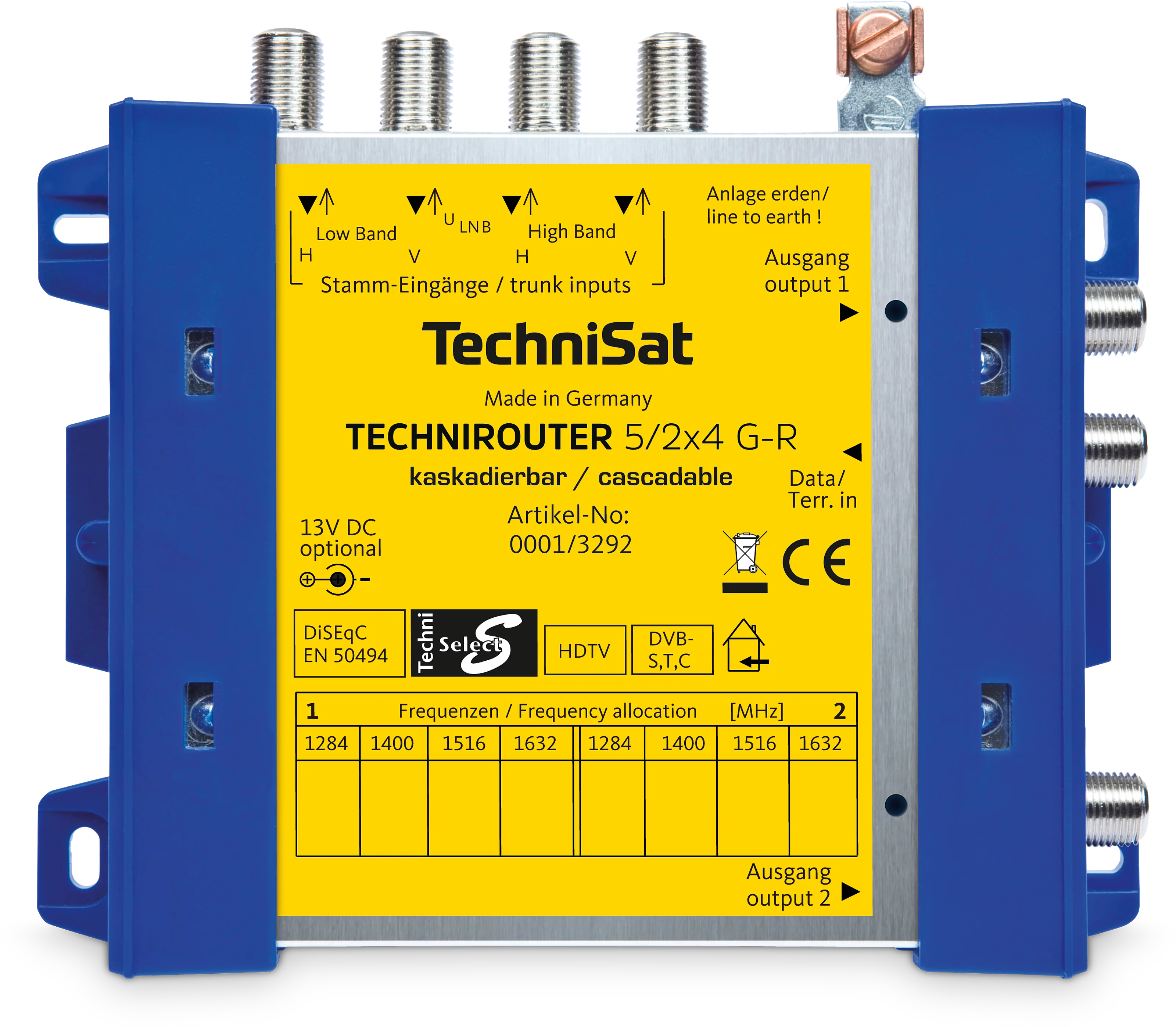TECHNIROUTER 5/2x4 G-R (base unit) Frontal, Front
