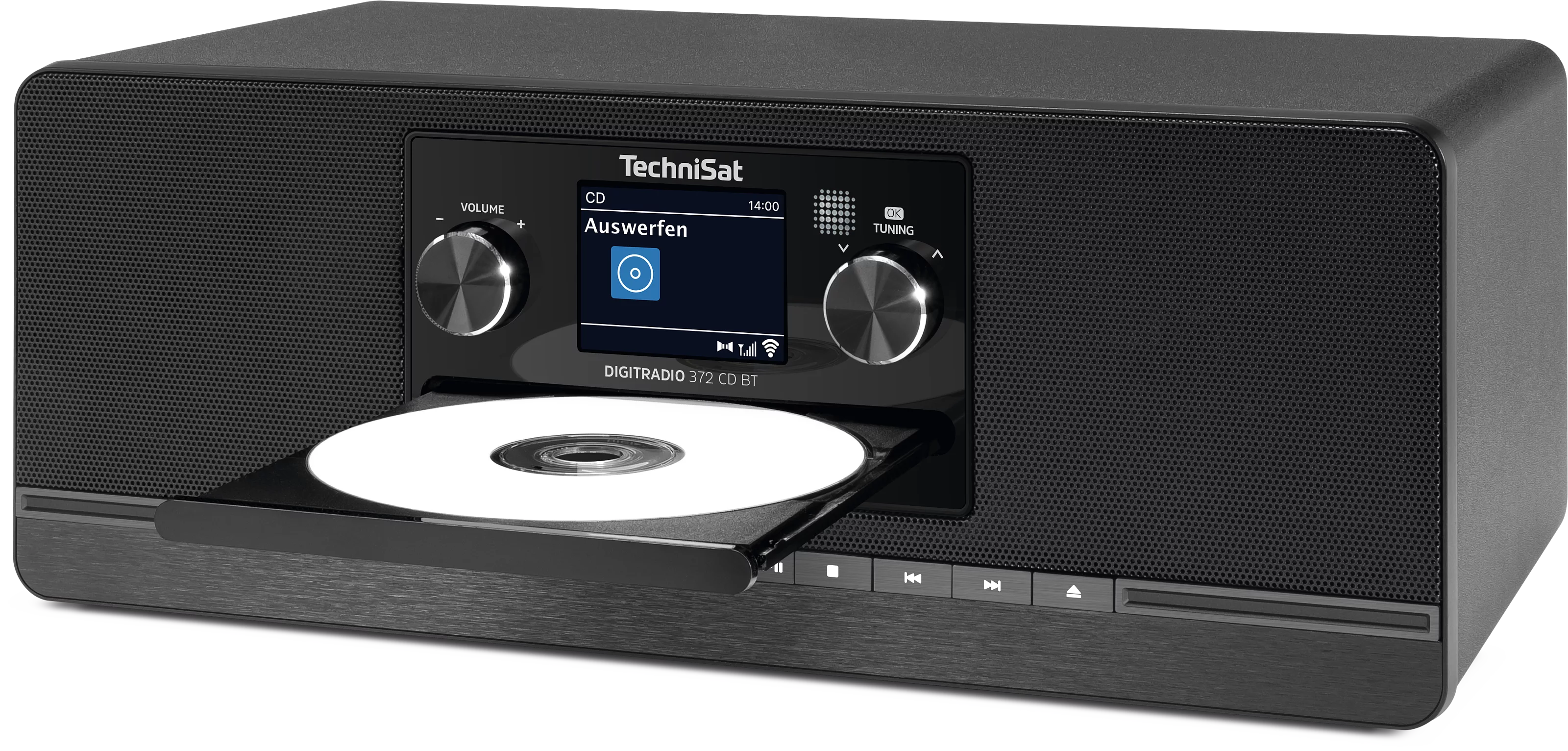 DIGITRADIO 372 CD BT, schwarz Schräg, Links