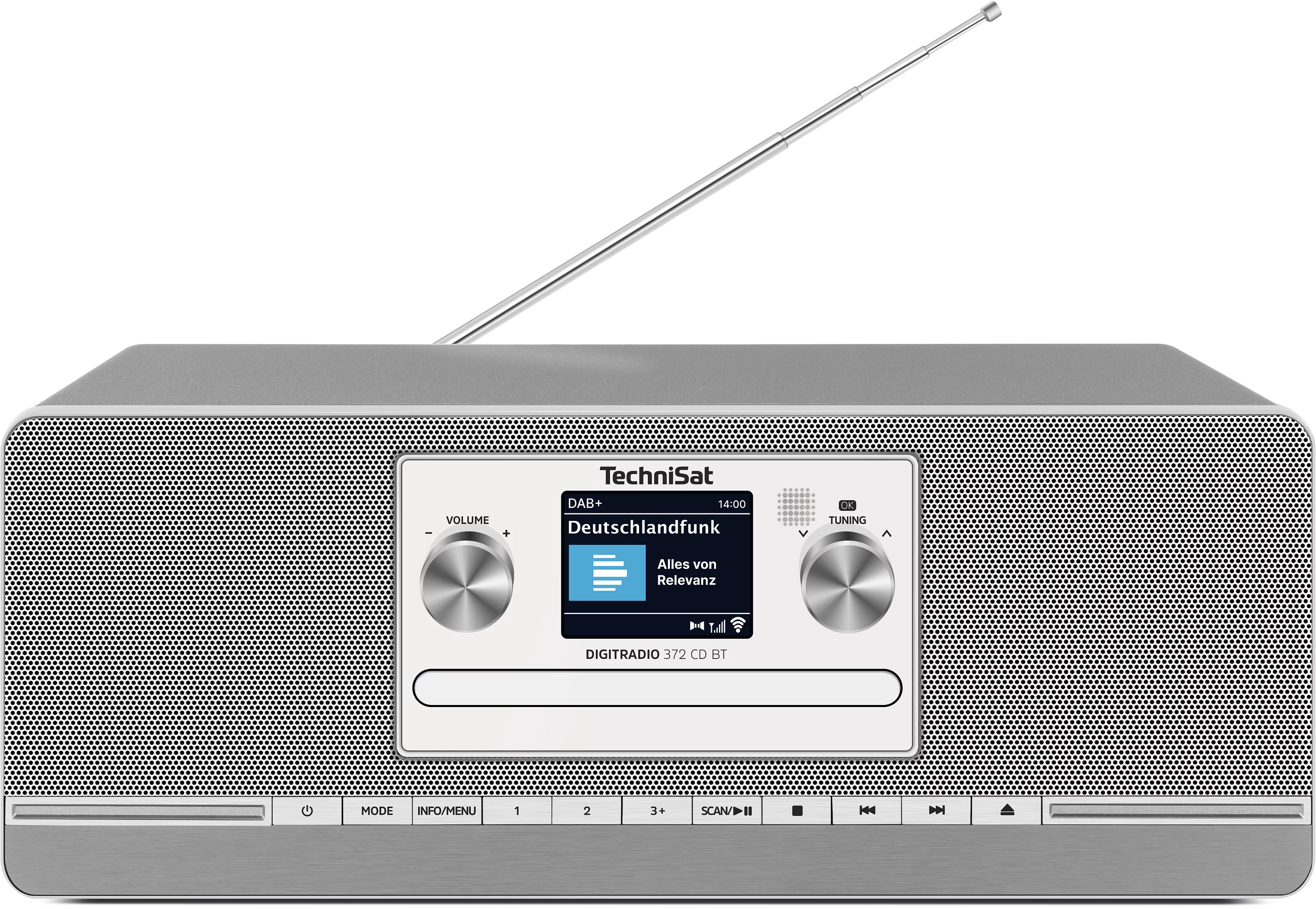 DIGITRADIO 372 CD BT, anthracite/silver Frontal, Front