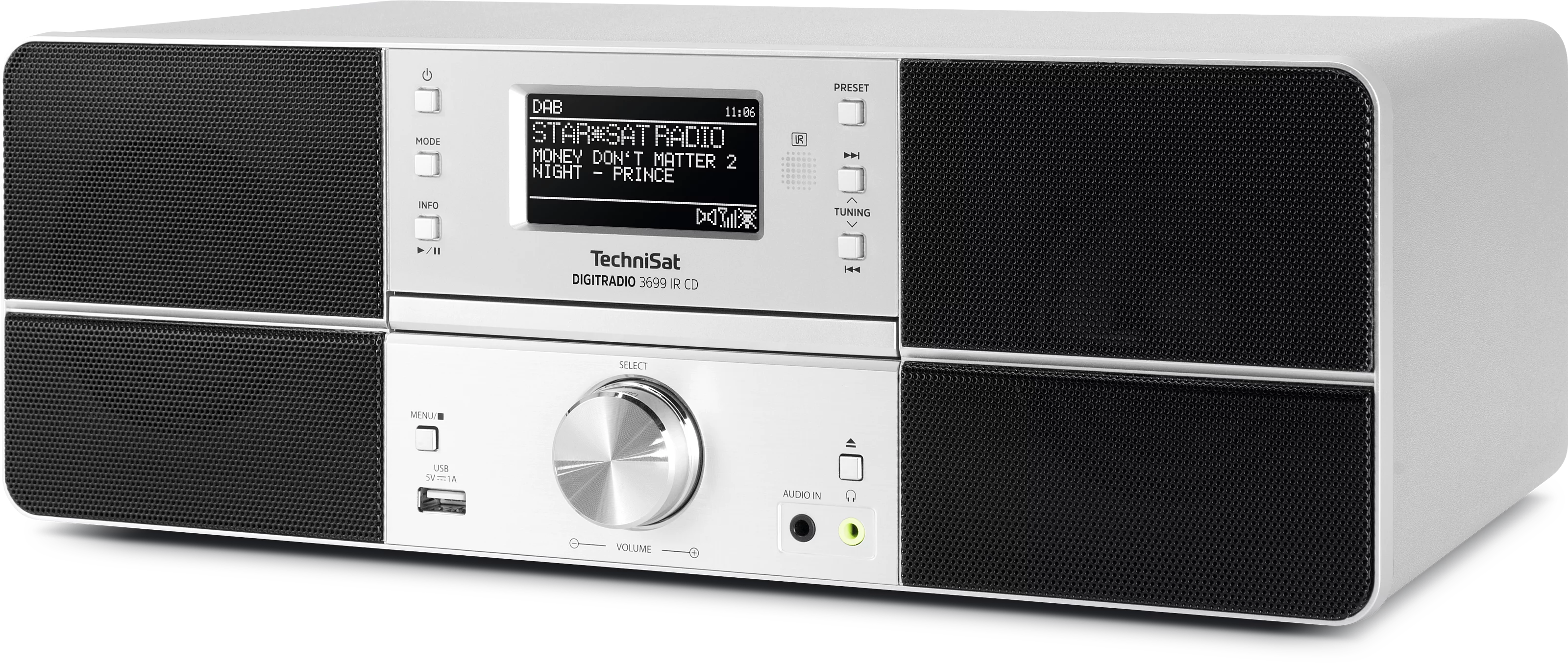 DIGITRADIO 3699 IR CD (B-Ware) Schräg, Links