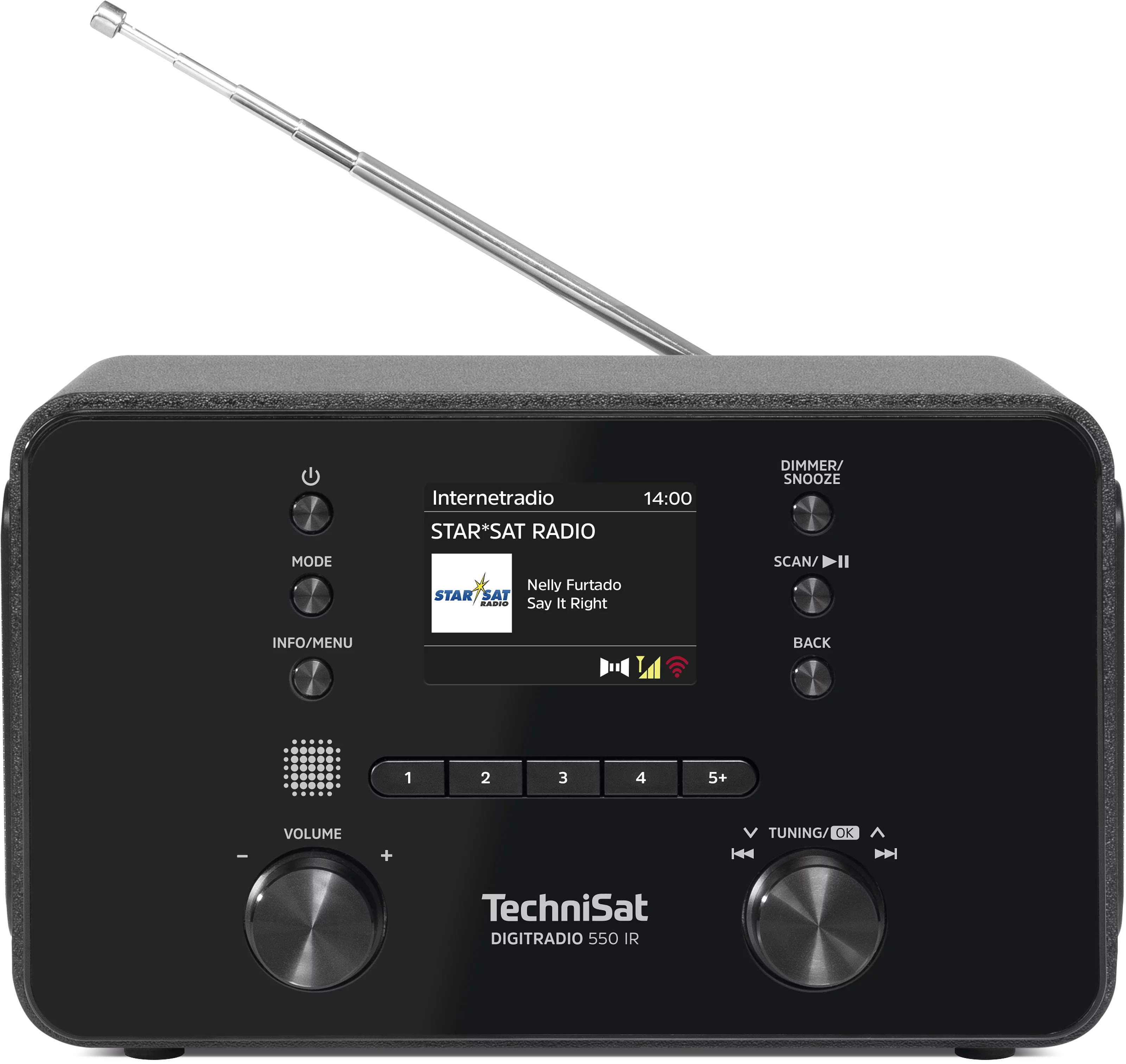 DIGITRADIO 550 IR, schwarz Frontal, Front
