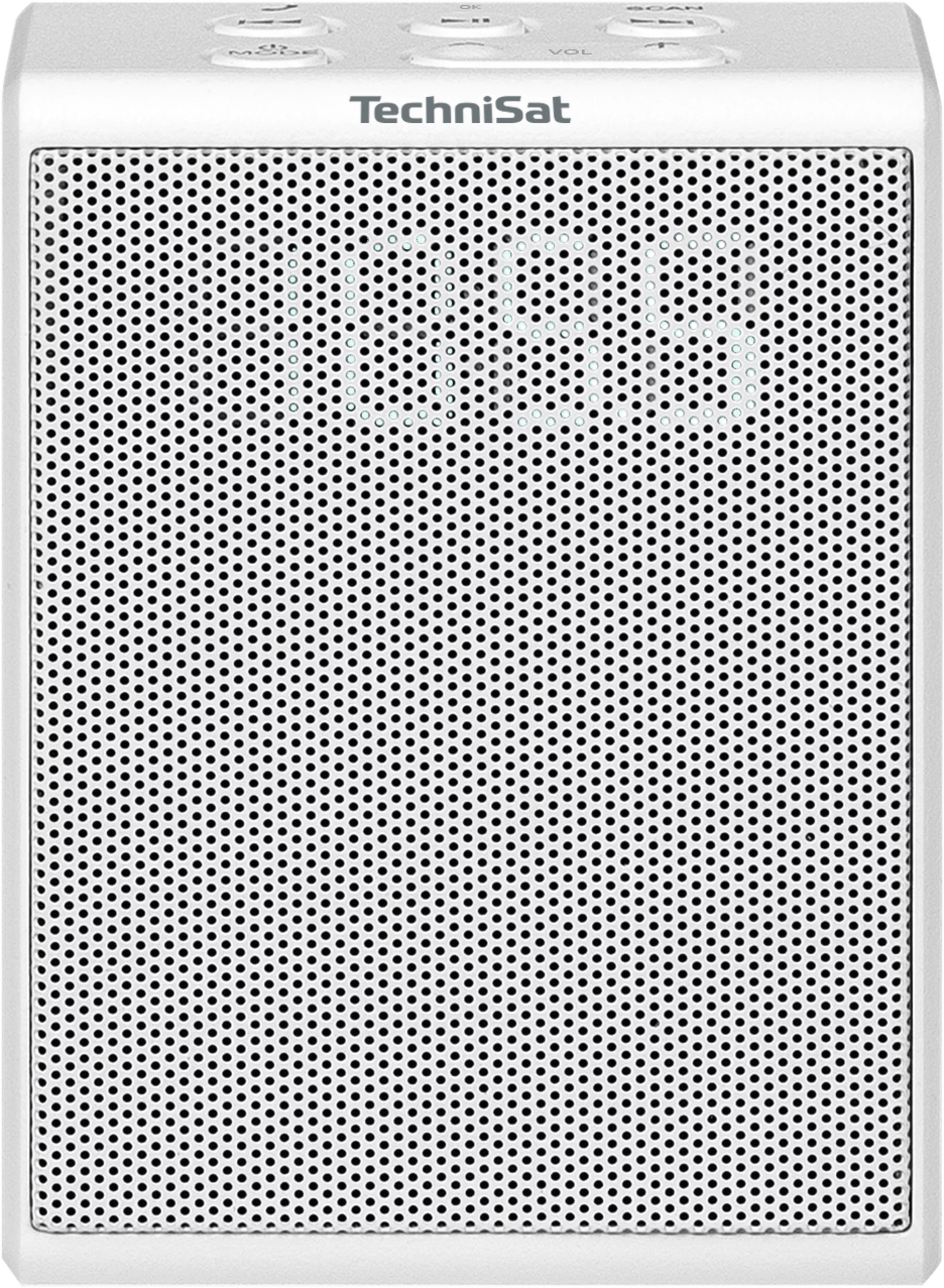 VIOLA socket radio, white Frontal, Front