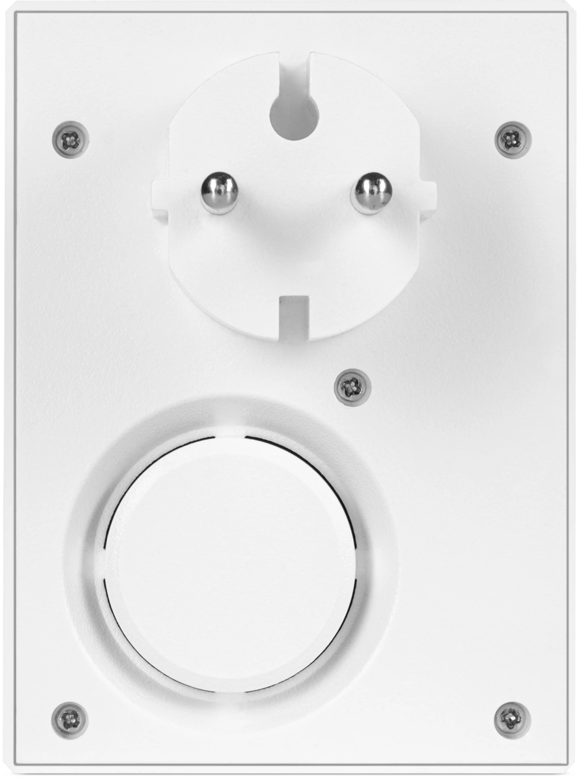 VIOLA socket radio, white Frontal, Rück