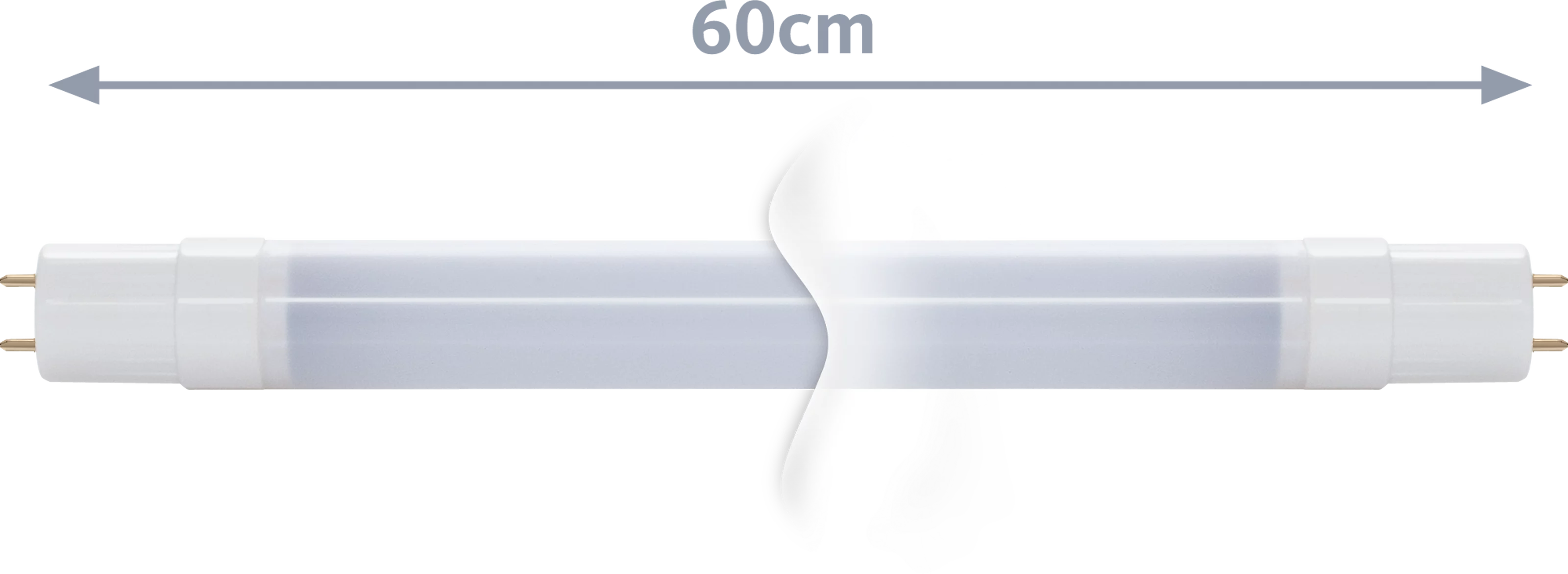 TECHNILUX Tube 60 cm, 9 W, milky, Tageslicht