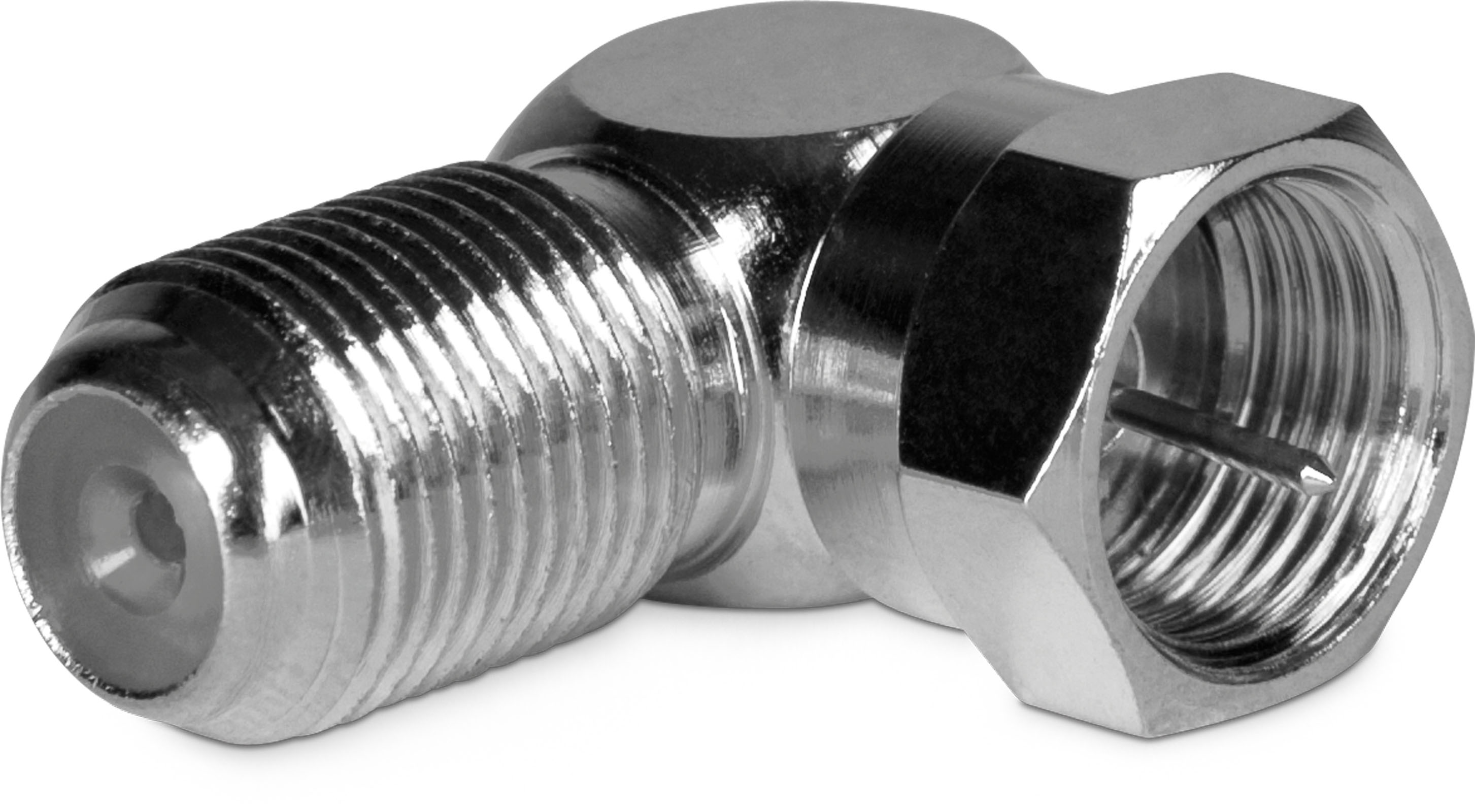 F angled connector Frontal, Front