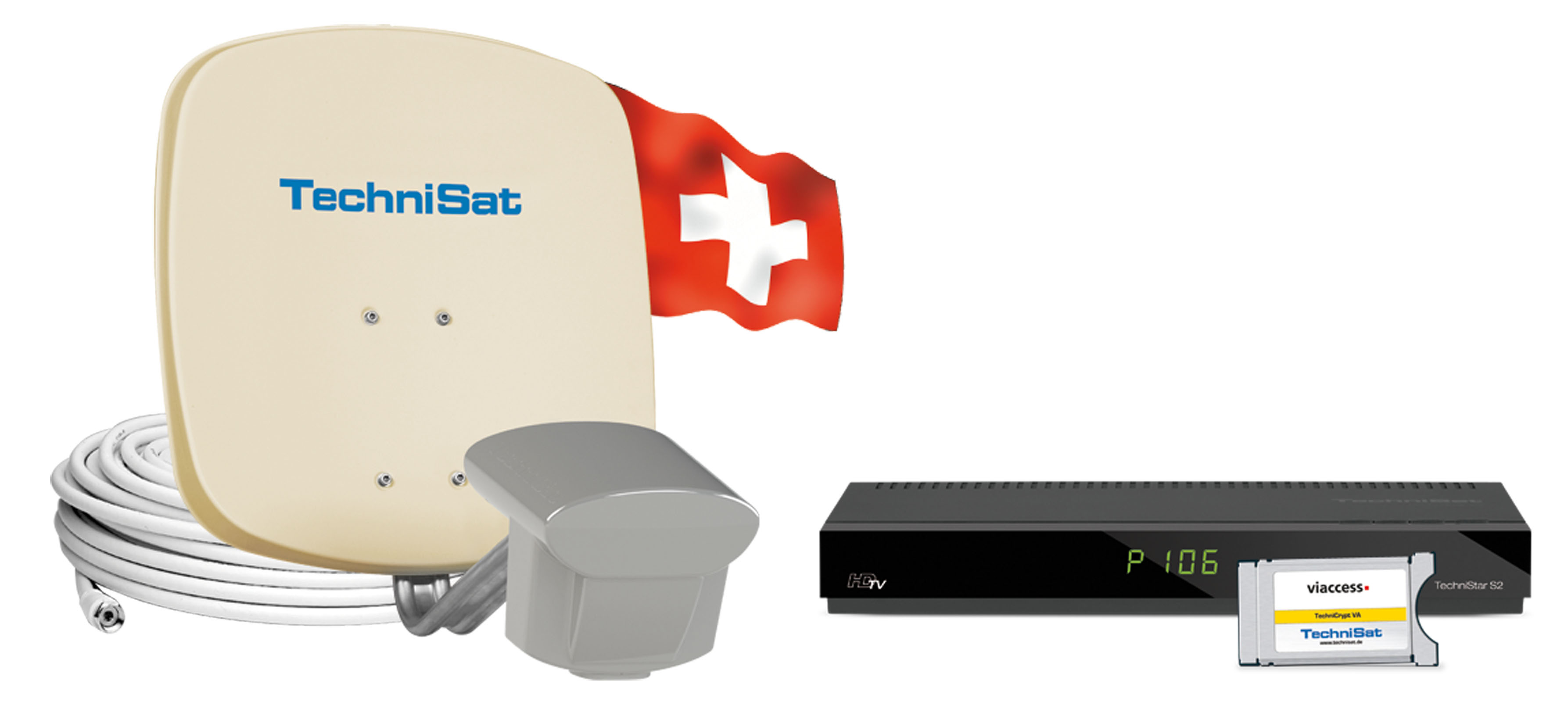 MULTYTENNE DUOSAT, Komplettpaket Frontal, Front MULTYTENNE DUOSAT, Komplettpaket Frontal, Front