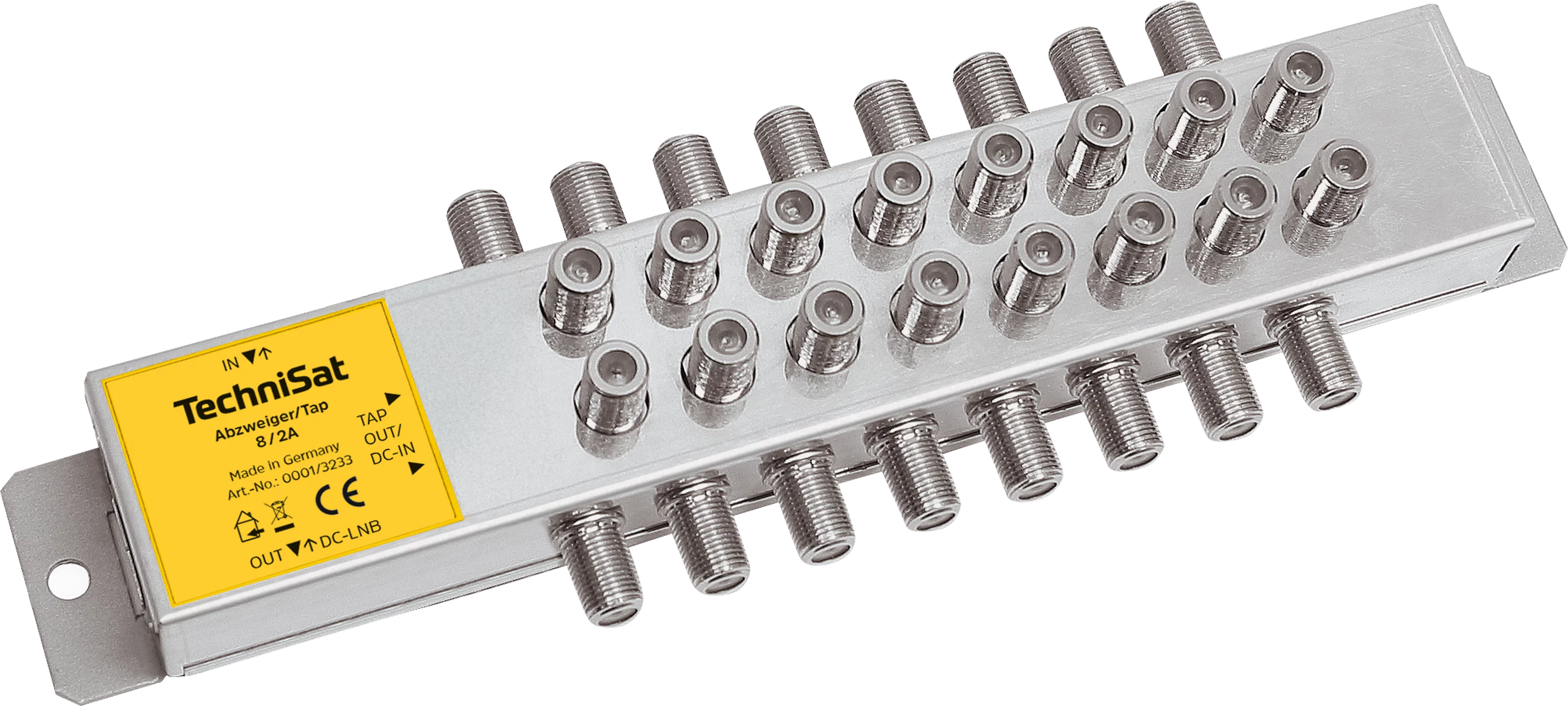 Aktiver 2-fach-Abzweiger 8/2A Schräg, Rechts