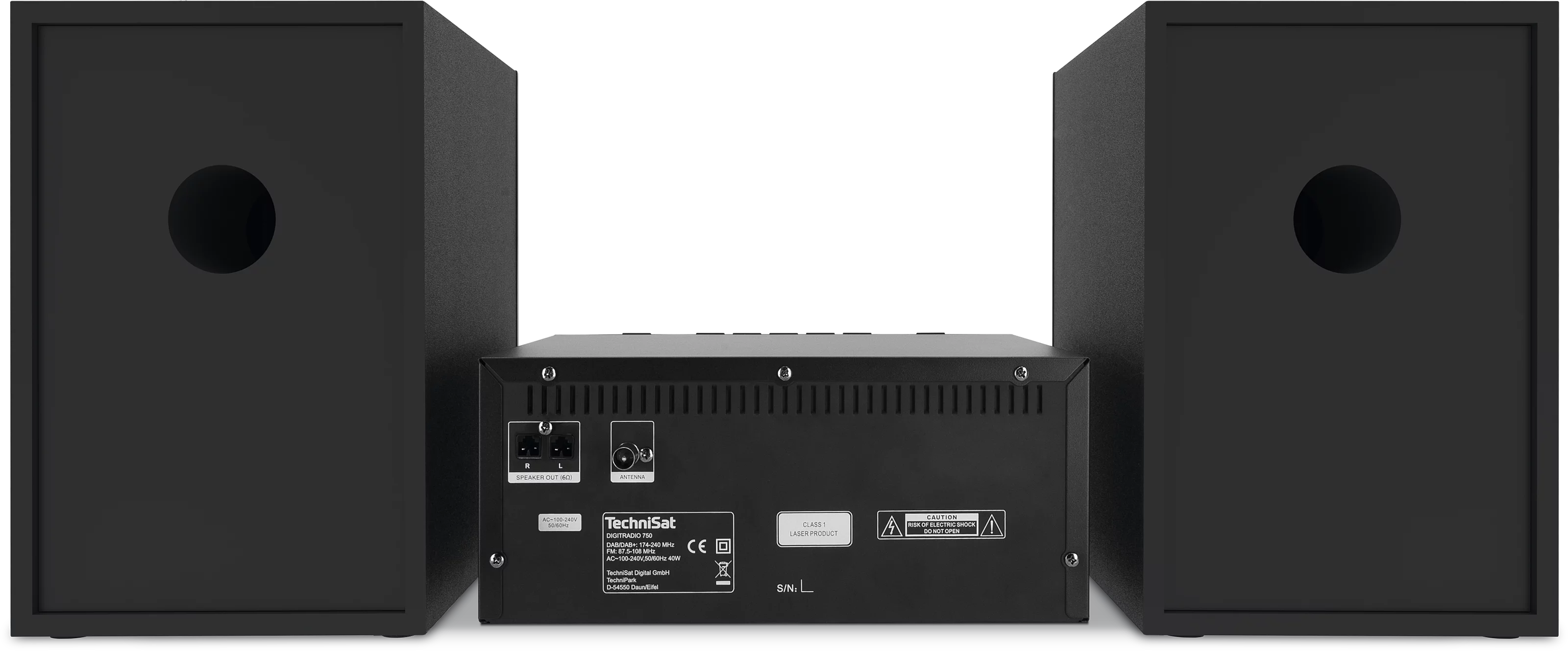 DIGITRADIO 750 Frontal, Rück