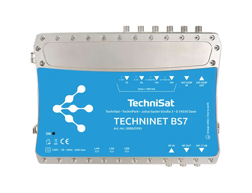 Produktabbildung der Kabelkopfstation TECHNINET BS7 von TechniSat