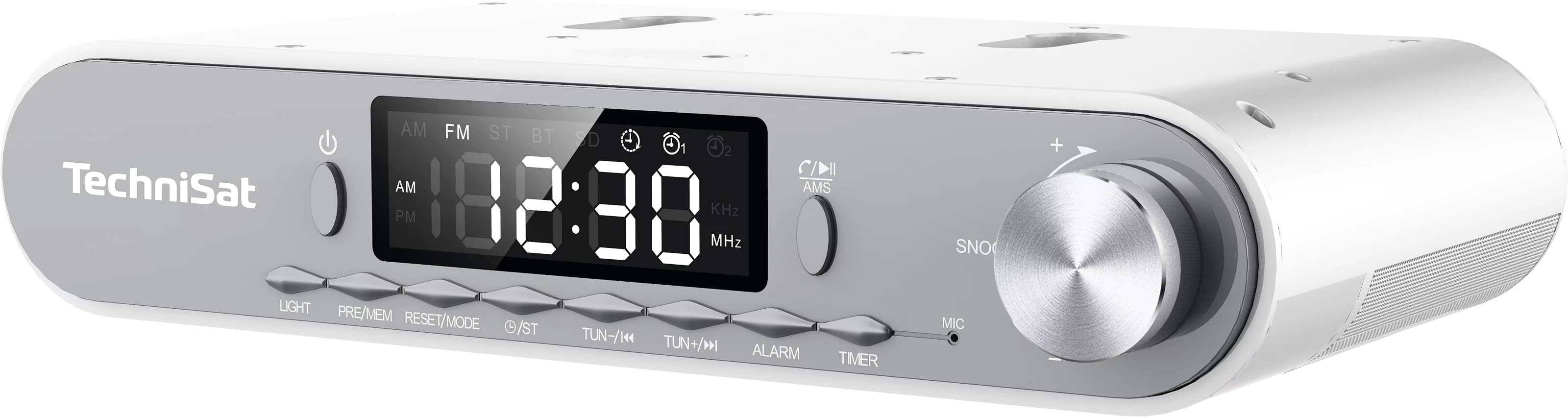 KitchenRadio, silber/weiß Schräg, Rechts KitchenRadio, silber/weiß Schräg, Rechts